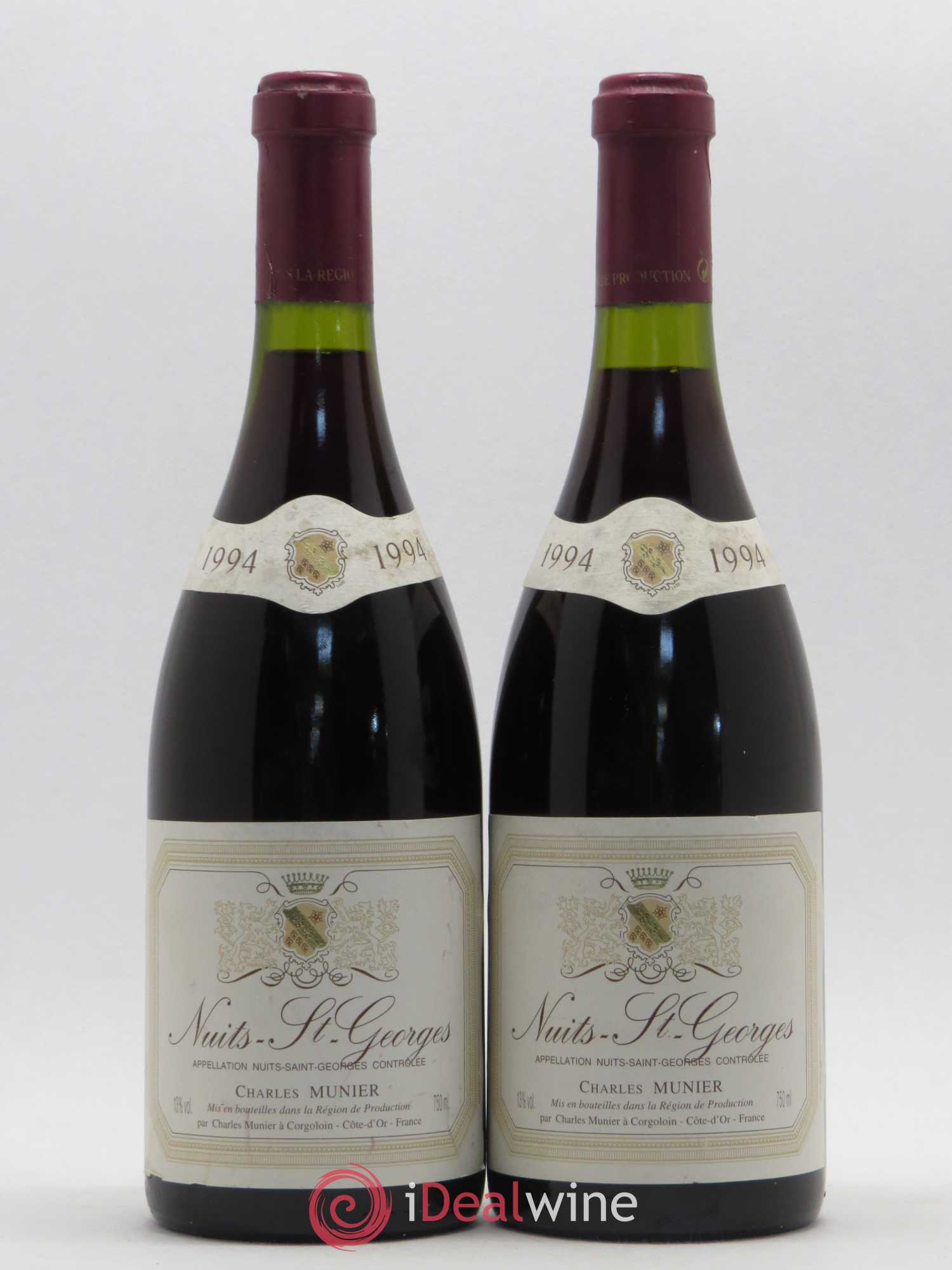 Nuits-Saint-Georges Charles Munier (sans prix de réserve) 1994 - Posten von 2 Flaschen - 0