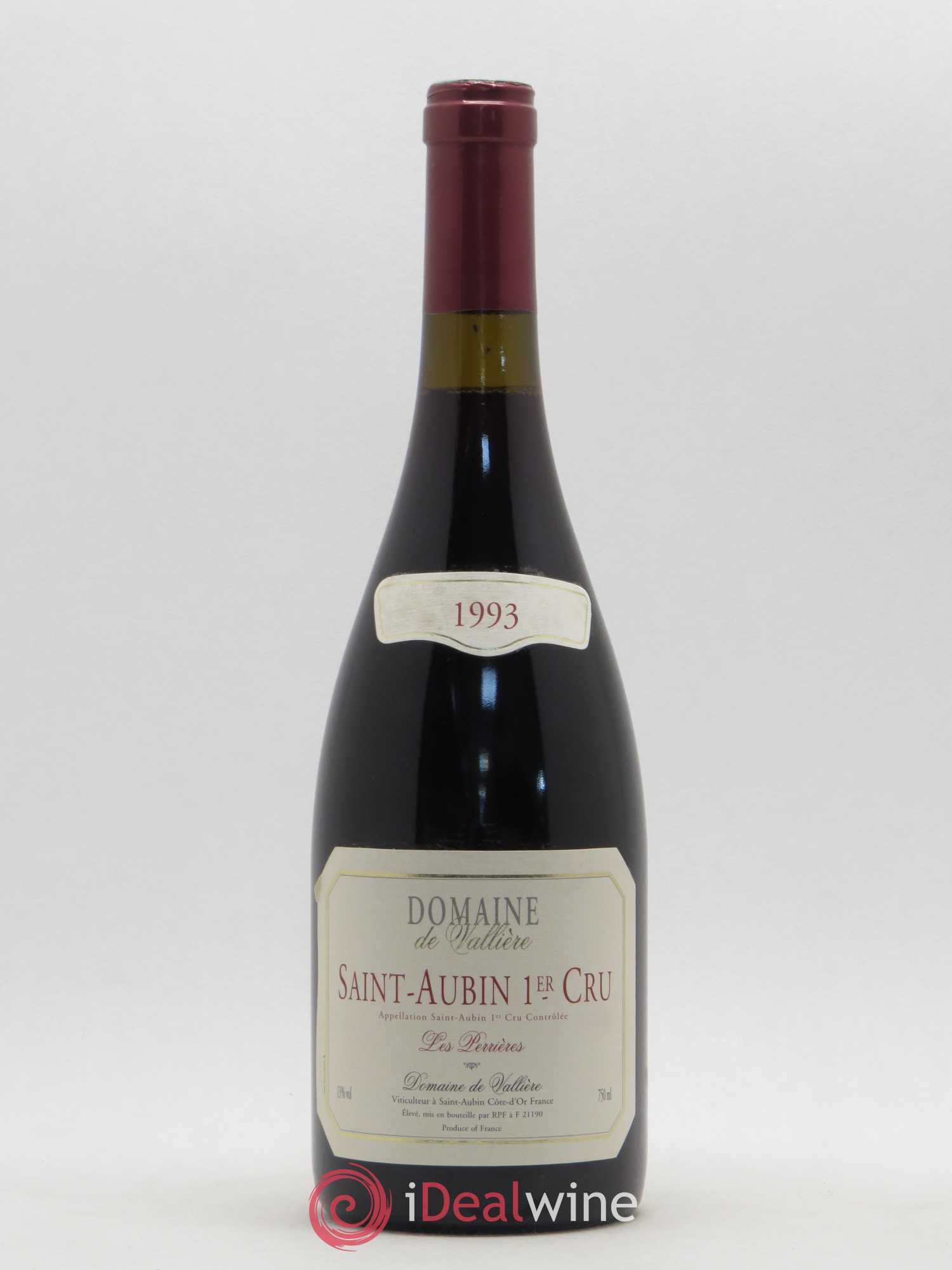 Saint-Aubin 1er Cru Les Perrières Domaine De Vallière (sans prix de réserve) 1993 - Posten von 1 Flasche - 0