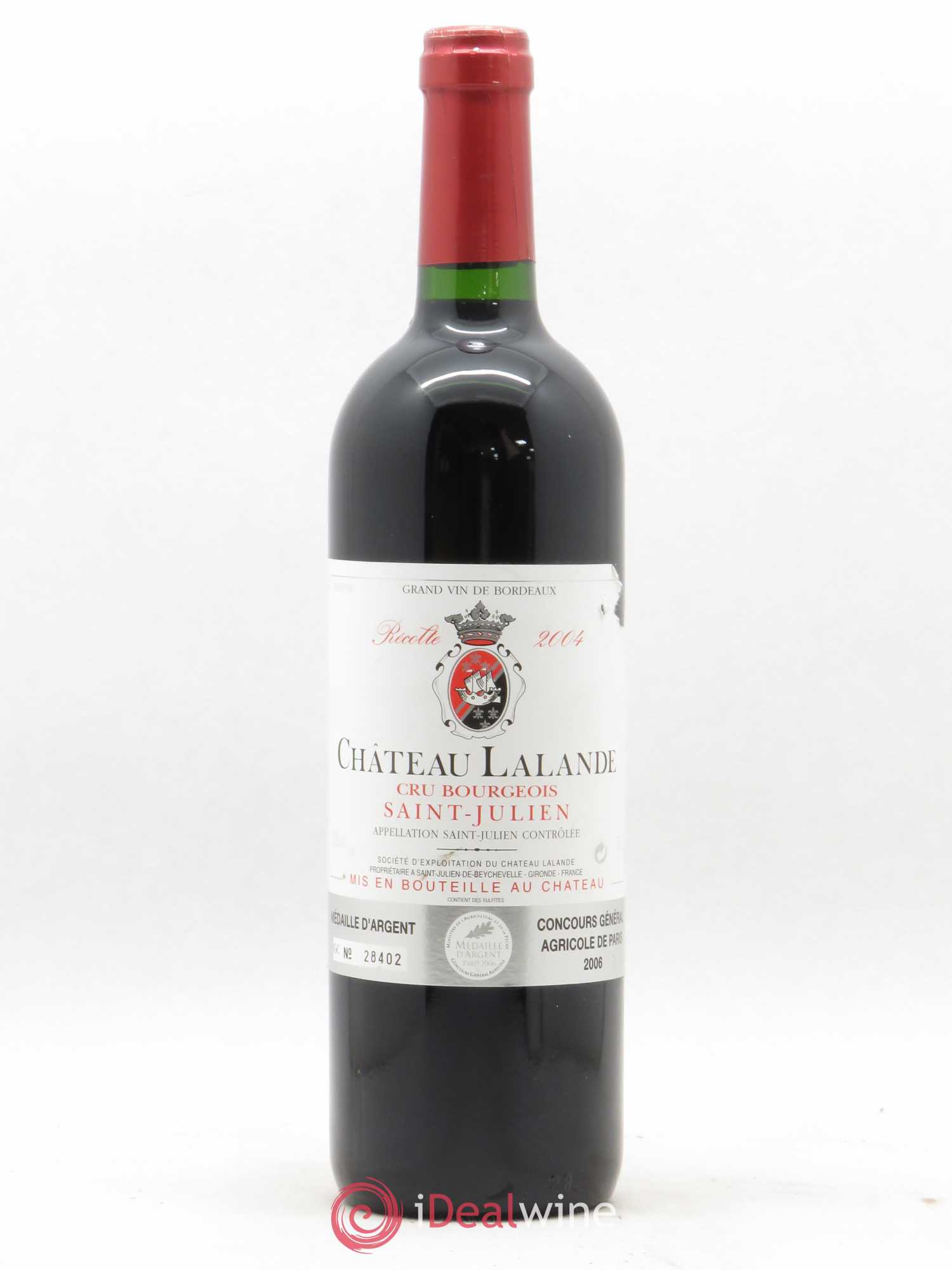 Château Lalande (sans prix de réserve) 2004 - Lot de 1 bouteille - 0