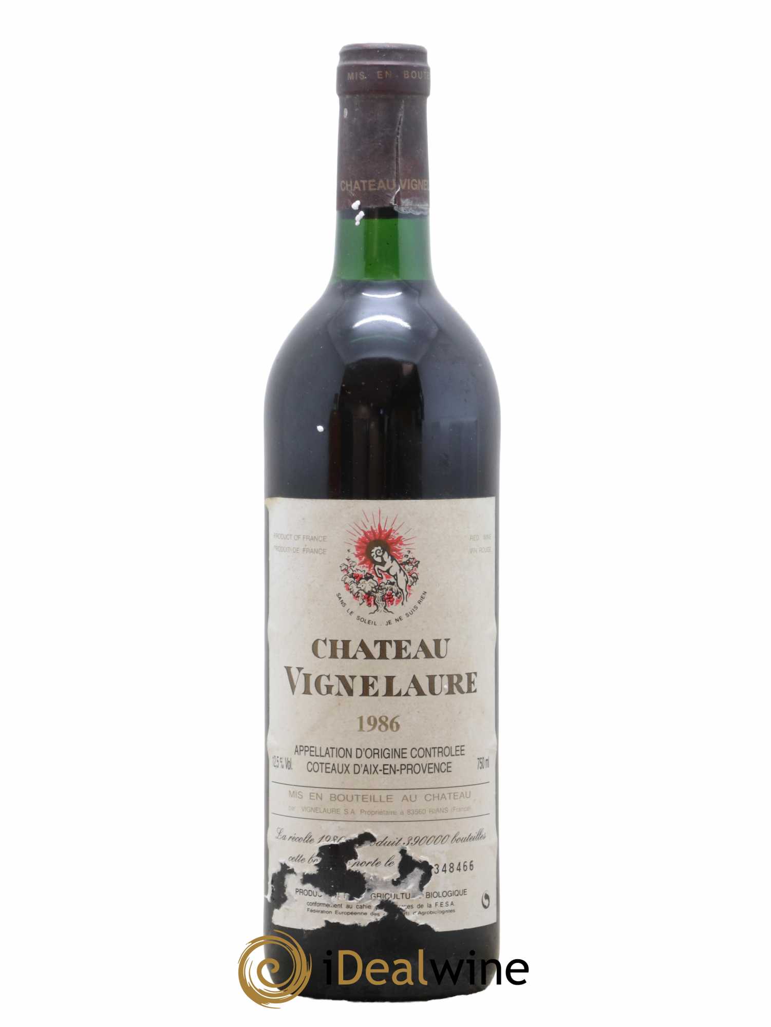 Coteaux d'Aix-en-Provence Château Vignelaure Mette et Bengt Sundstrom 1986 - Posten von 1 Flasche - 0