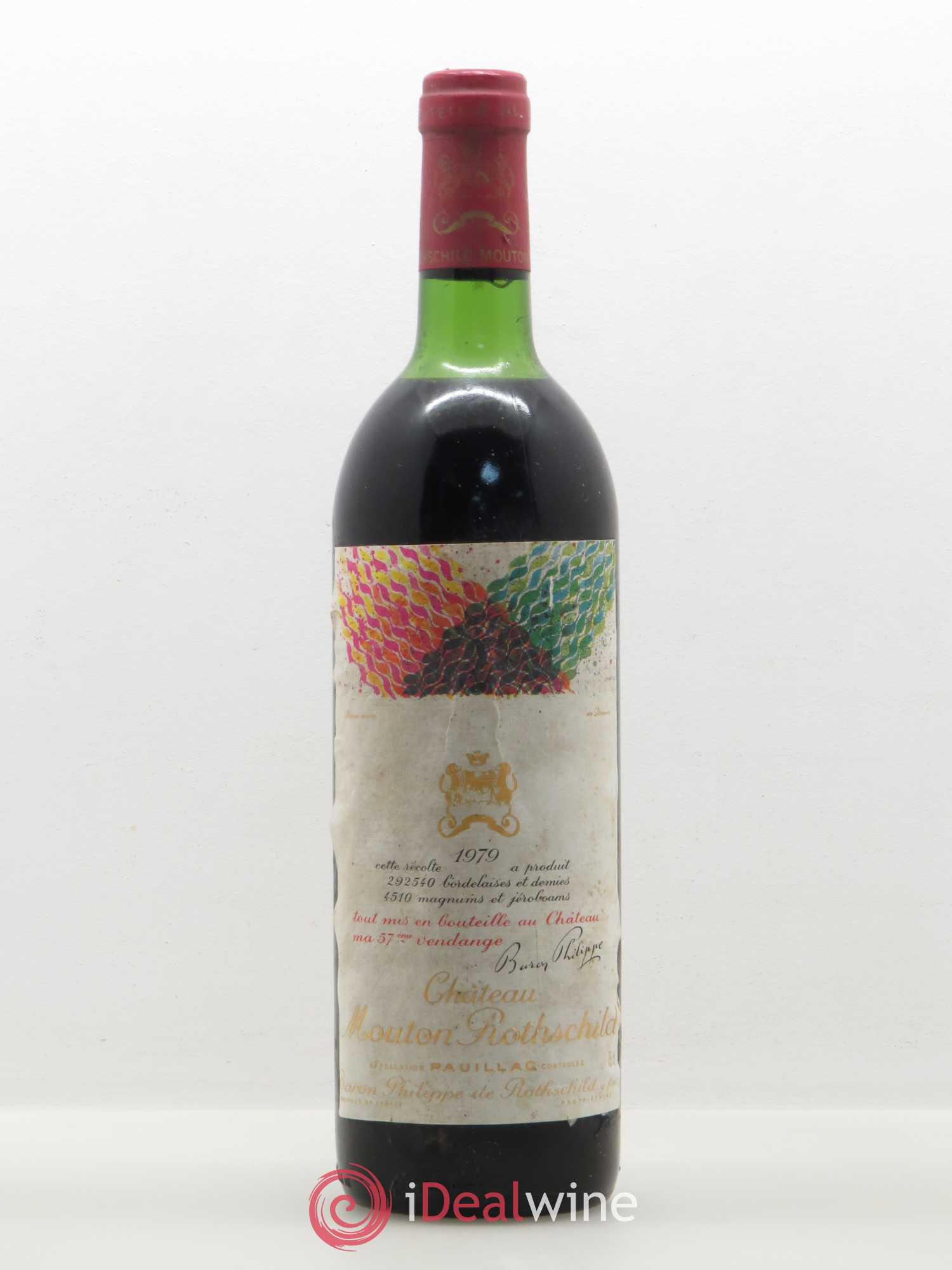 Château Mouton Rothschild 1er Grand Cru Classé 1979 - Lot de 1 bouteille - 0