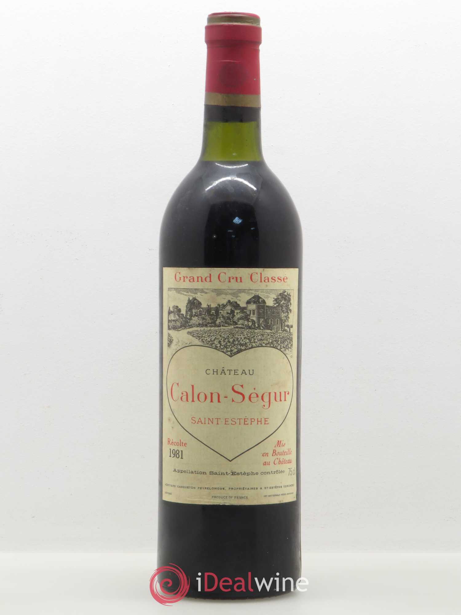 Château Calon Ségur 3ème Grand Cru Classé 1981 - Lot de 1 bouteille - 0