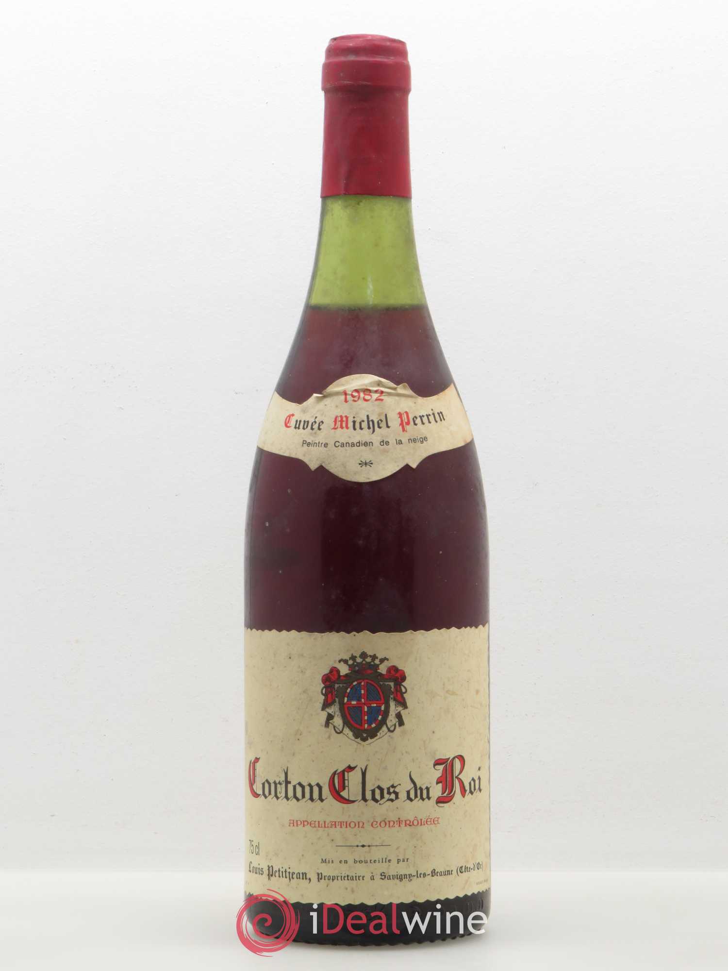 Corton Grand Cru Clos du Roi Cuvée Michel Perrin Louis Petit Jean 1982 - Posten von 1 Flasche - 0