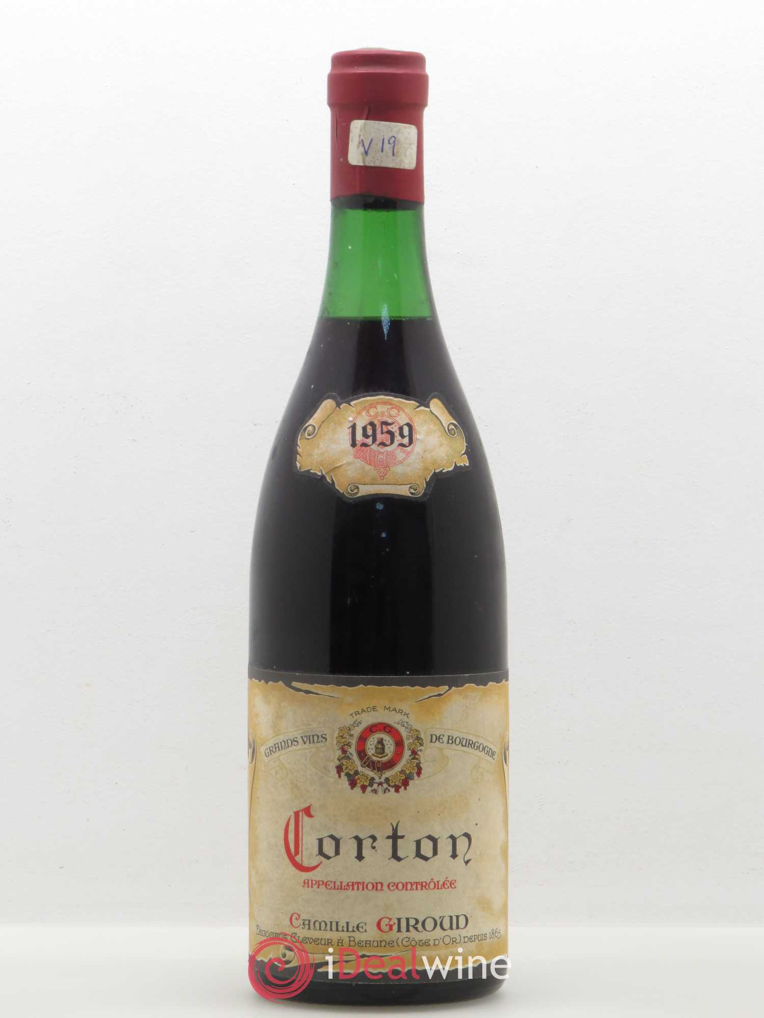 Corton Grand Cru Camille Giroud 1959 - Lot de 1 bouteille - 0