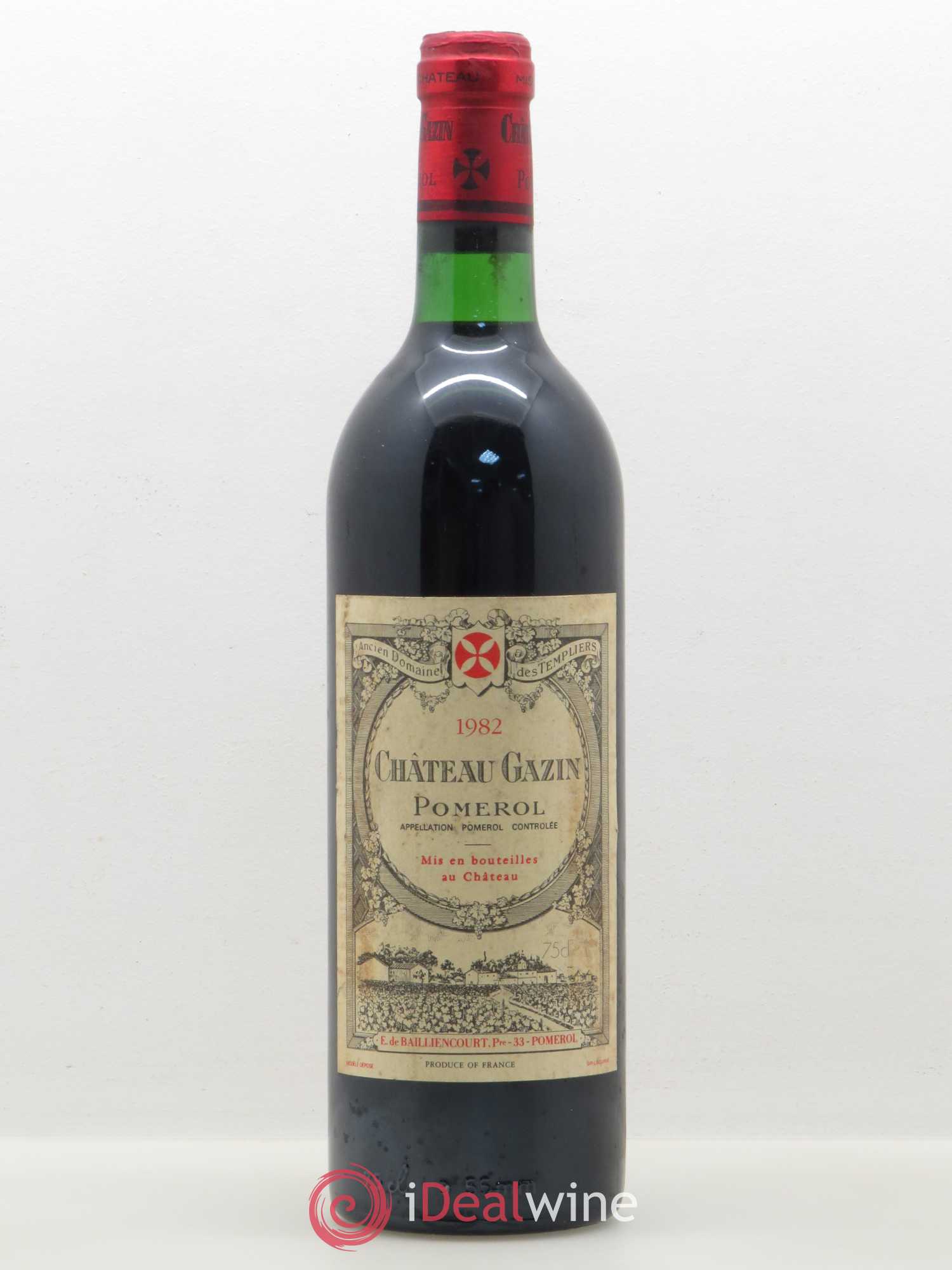 Château Gazin 1982 - Lot de 1 bouteille - 0