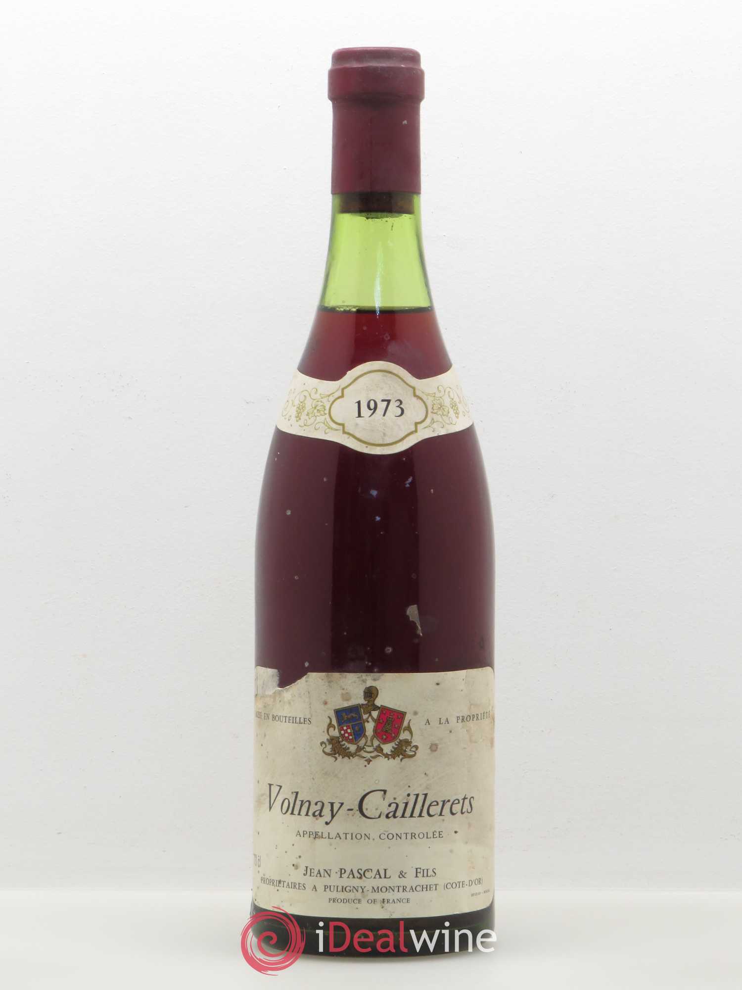 Volnay 1er Cru Caillerets Jean Pascal et Fils 1973 - Lot de 1 bouteille - 0