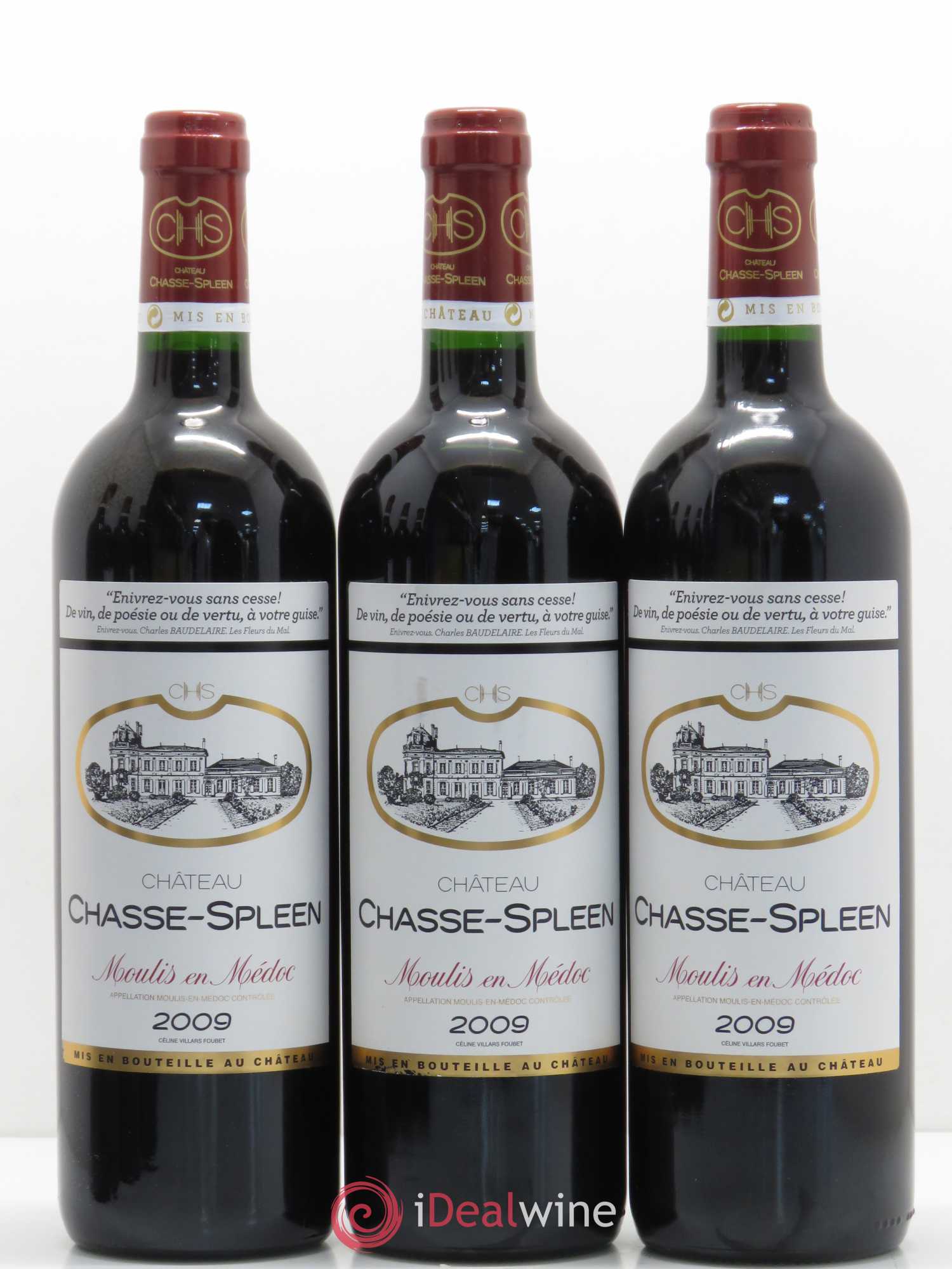 Château Chasse Spleen 2009 - Lot de 6 bouteilles - 1