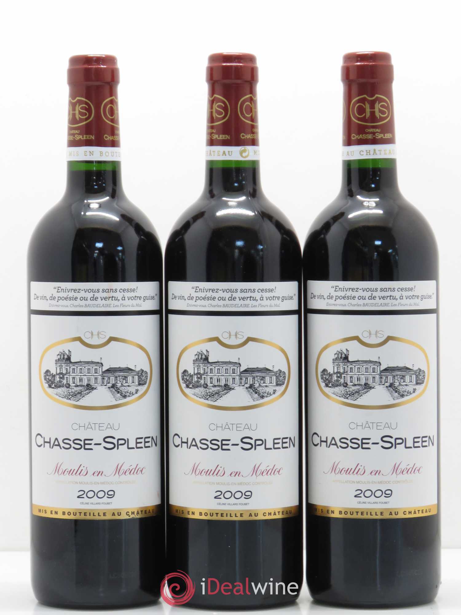 Château Chasse Spleen 2009 - Lot de 6 bouteilles - 2