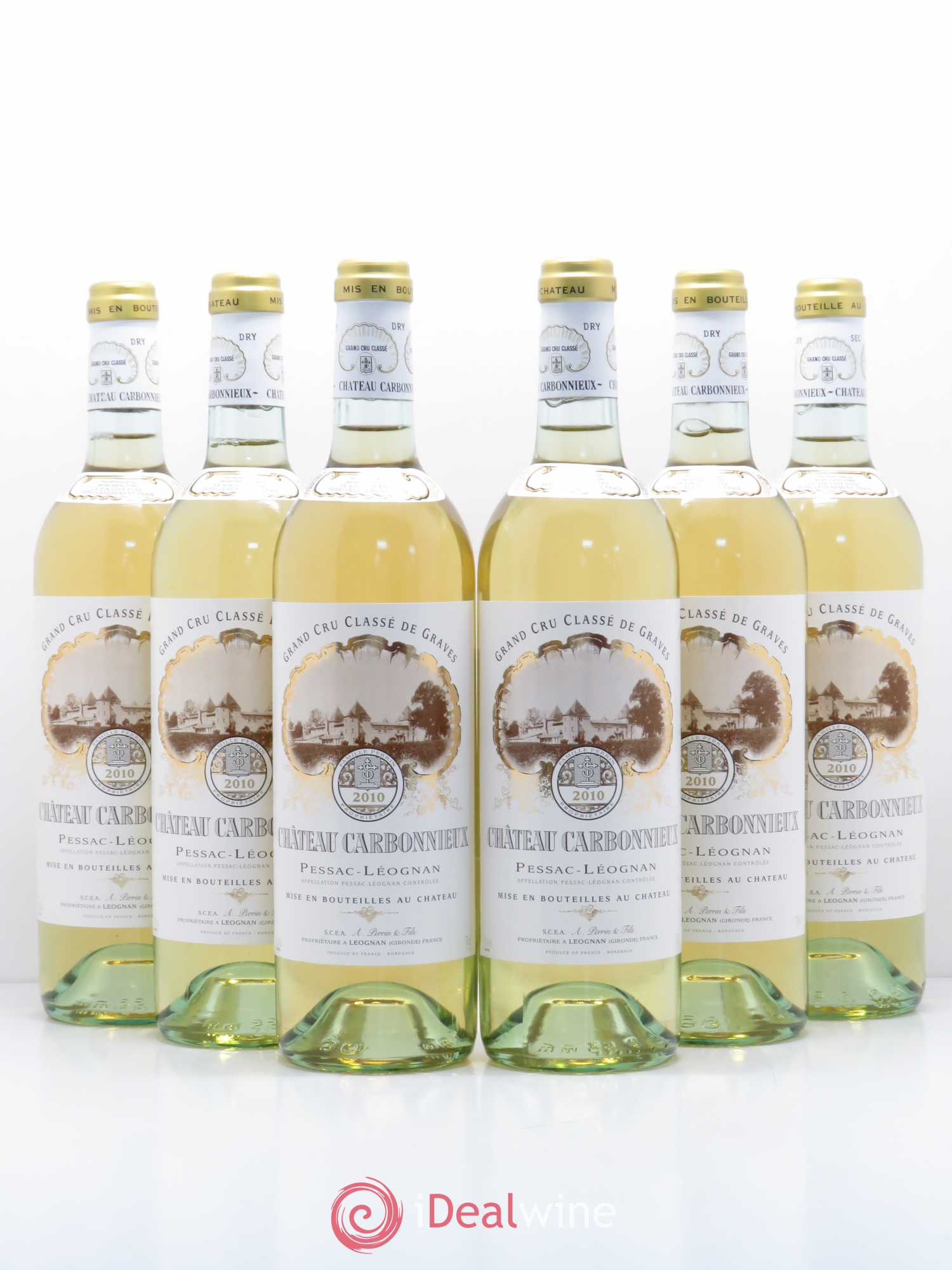 Château Carbonnieux Cru Classé de Graves 2010 - Lot de 6 bouteilles - 0