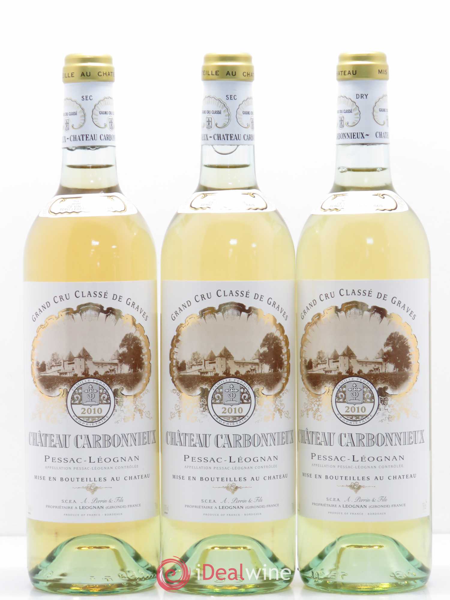 Château Carbonnieux Cru Classé de Graves 2010 - Lot de 3 bouteilles - 0