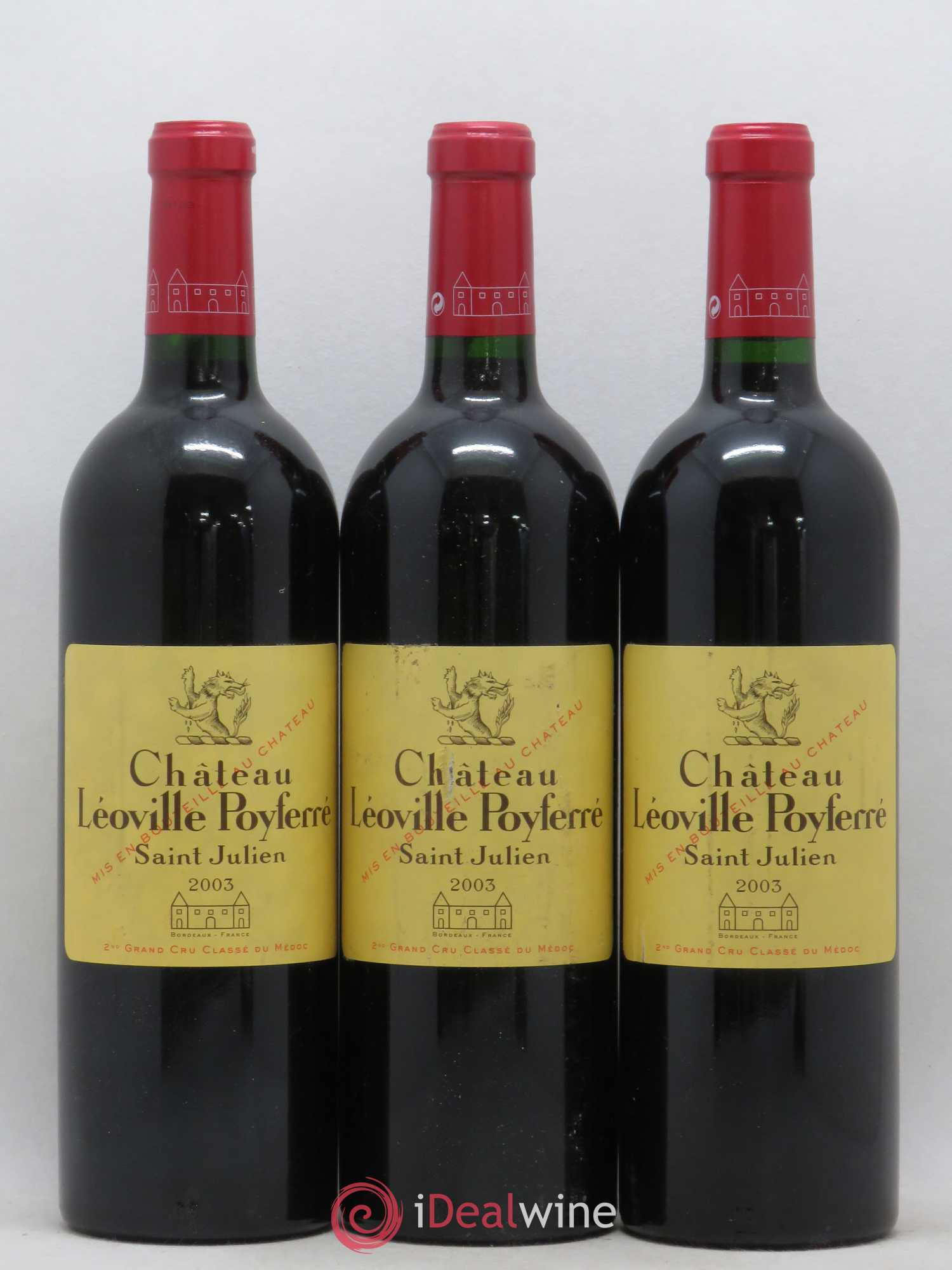 Château Léoville Poyferré 2ème Grand Cru Classé 2003 - Lot de 6 bouteilles - 2