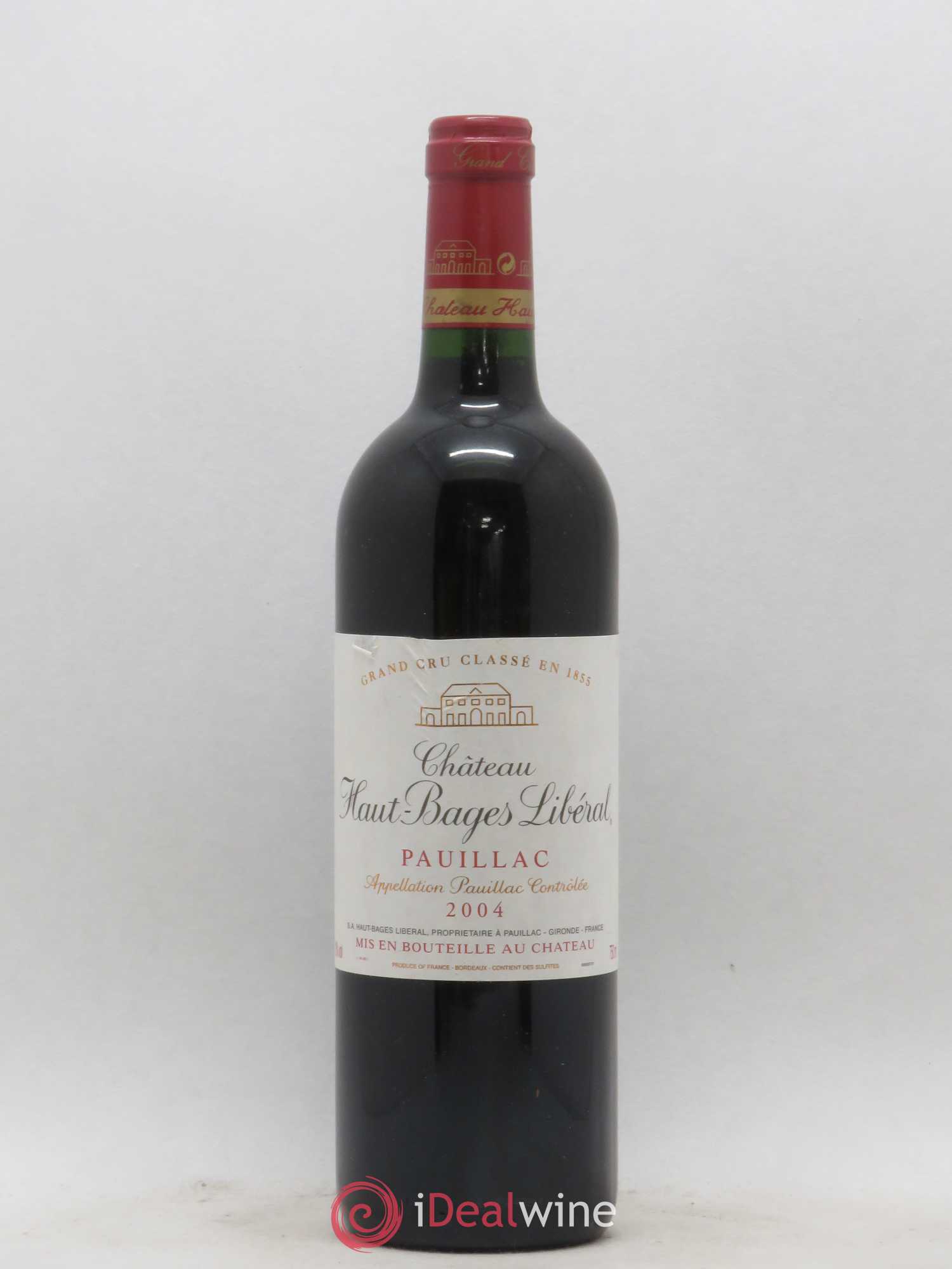 Château Haut Bages Libéral 5ème Grand Cru Classé 2004 - Lot de 1 bouteille - 0