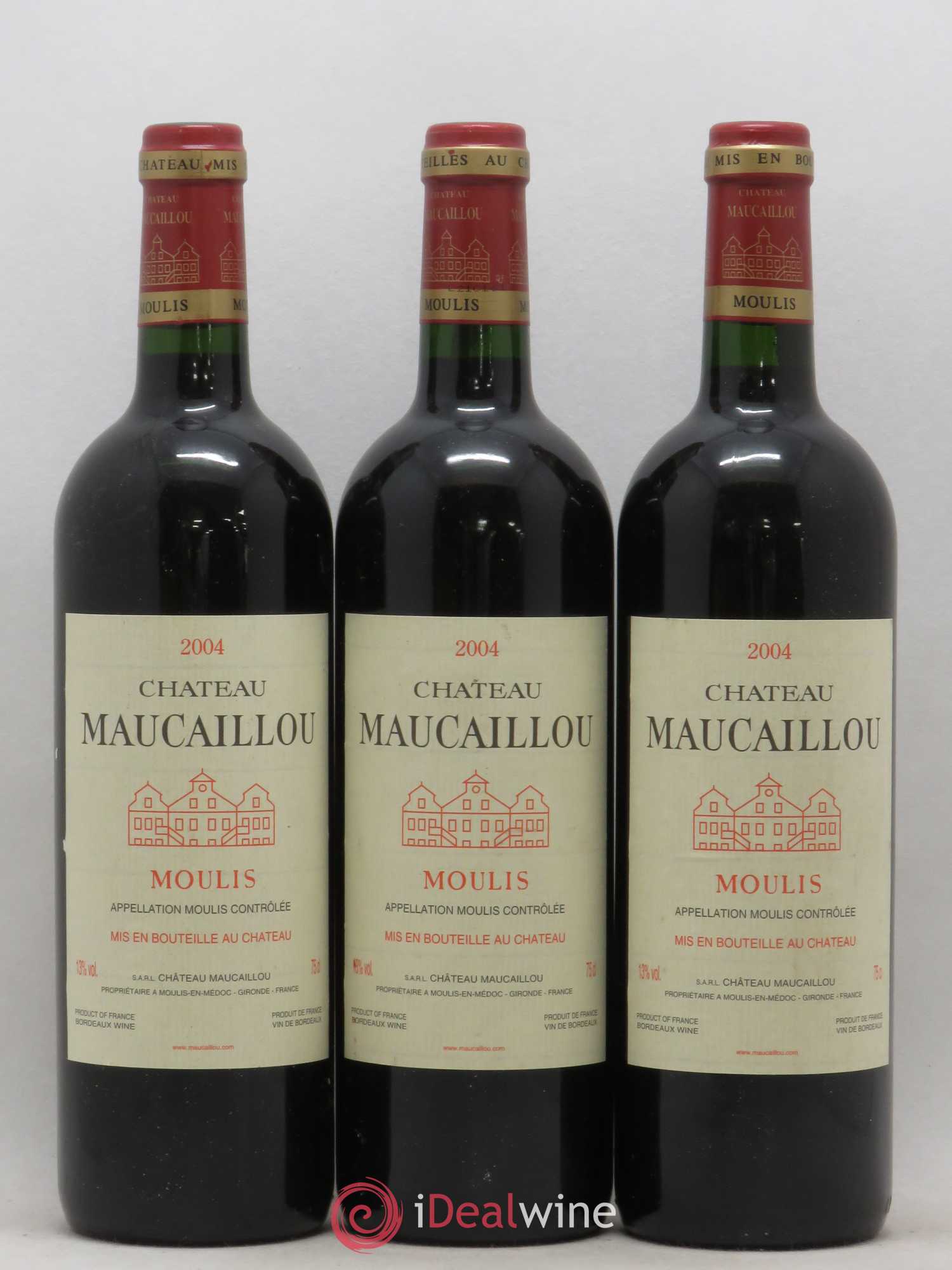 Château Maucaillou 2004 - Lot de 3 bouteilles - 0