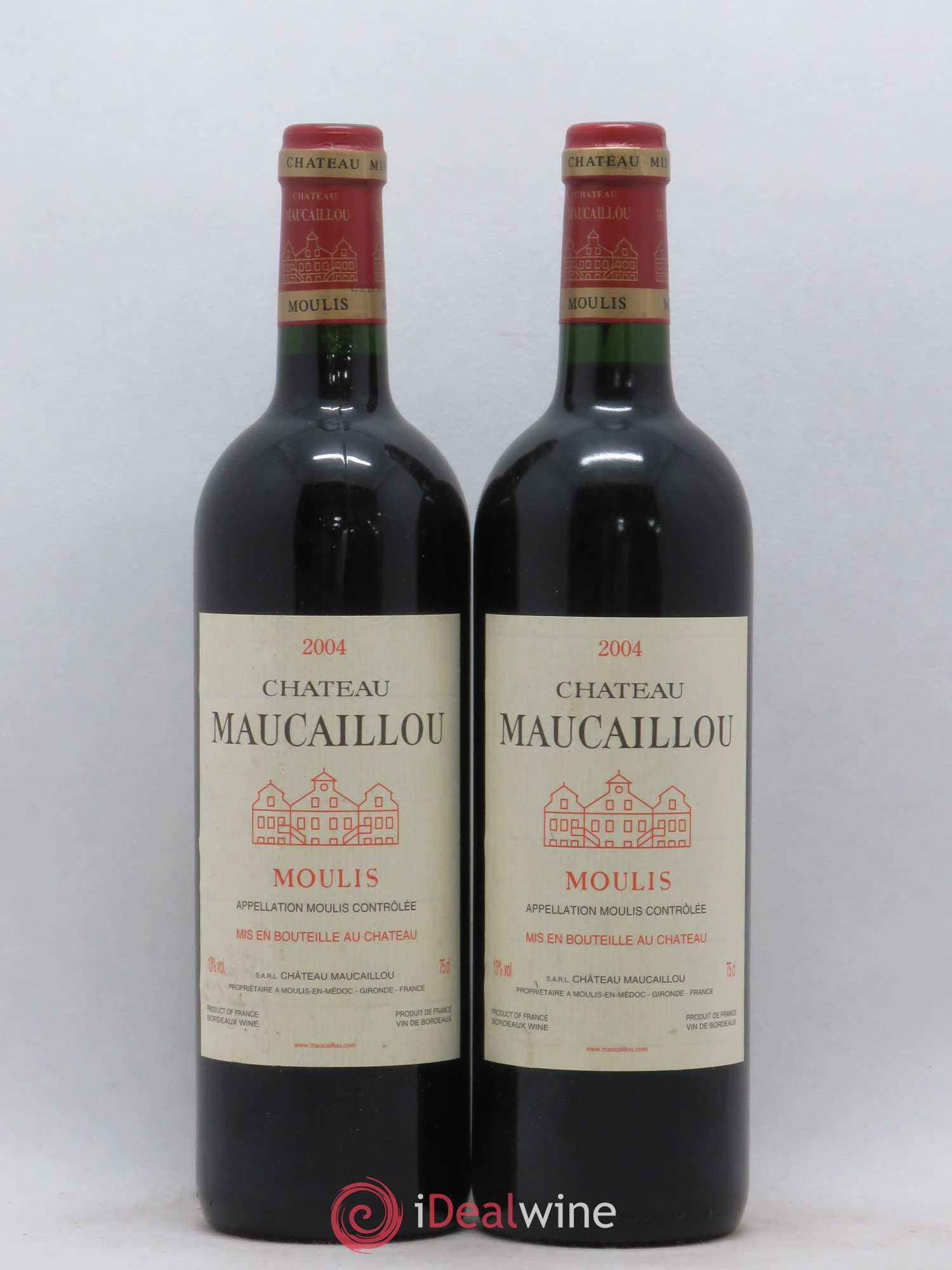 Château Maucaillou 2004 - Lot de 2 bouteilles - 0
