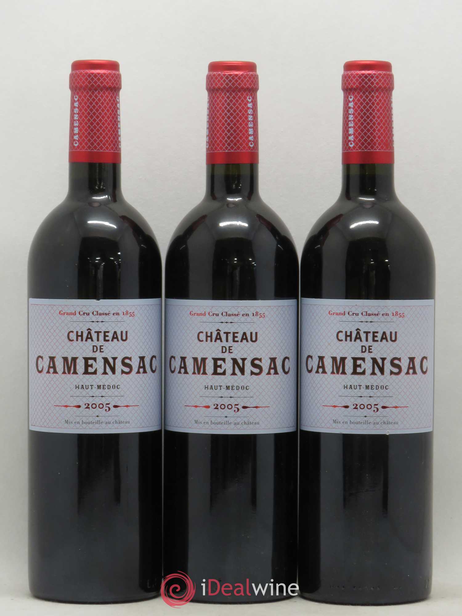 Château Camensac 5ème Grand Cru Classé 2005 - Lot de 3 bouteilles - 0