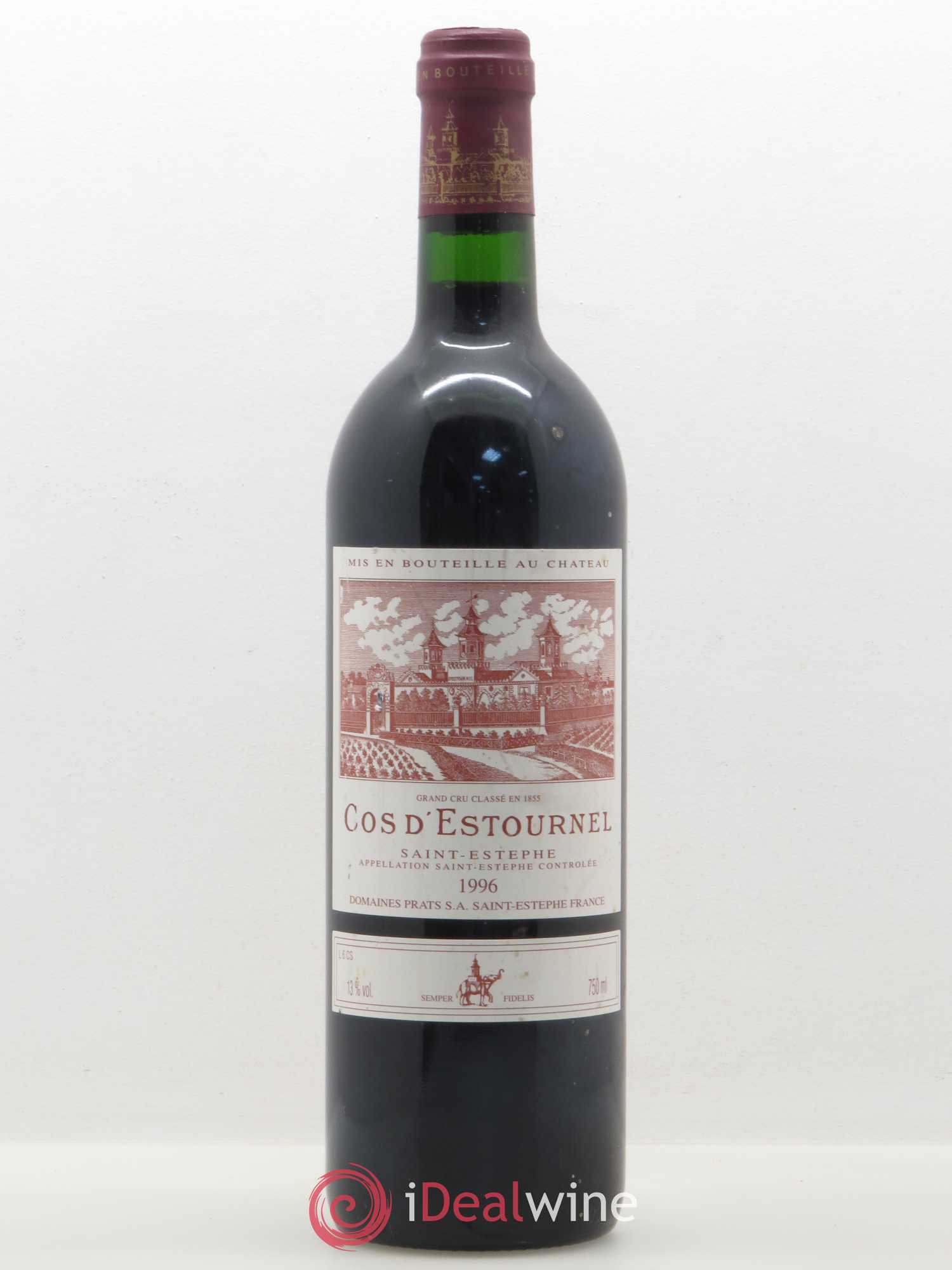 Cos d'Estournel 2ème Grand Cru Classé (sans prix de réserve) 1996 - Lot de 1 bouteille - 0