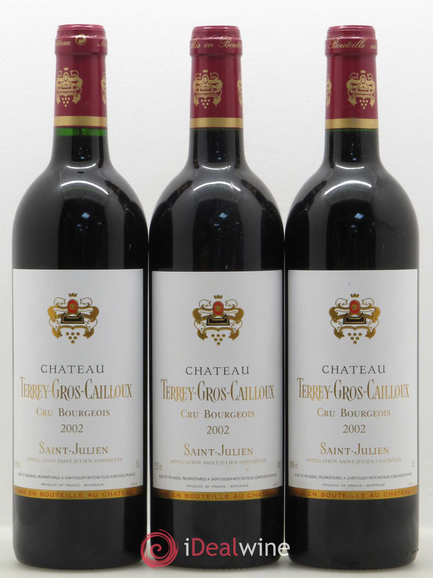 Château Terrey Gros Cailloux Cru Bourgeois (sans prix de réserve) 2002 - Lot de 12 bouteilles - 2