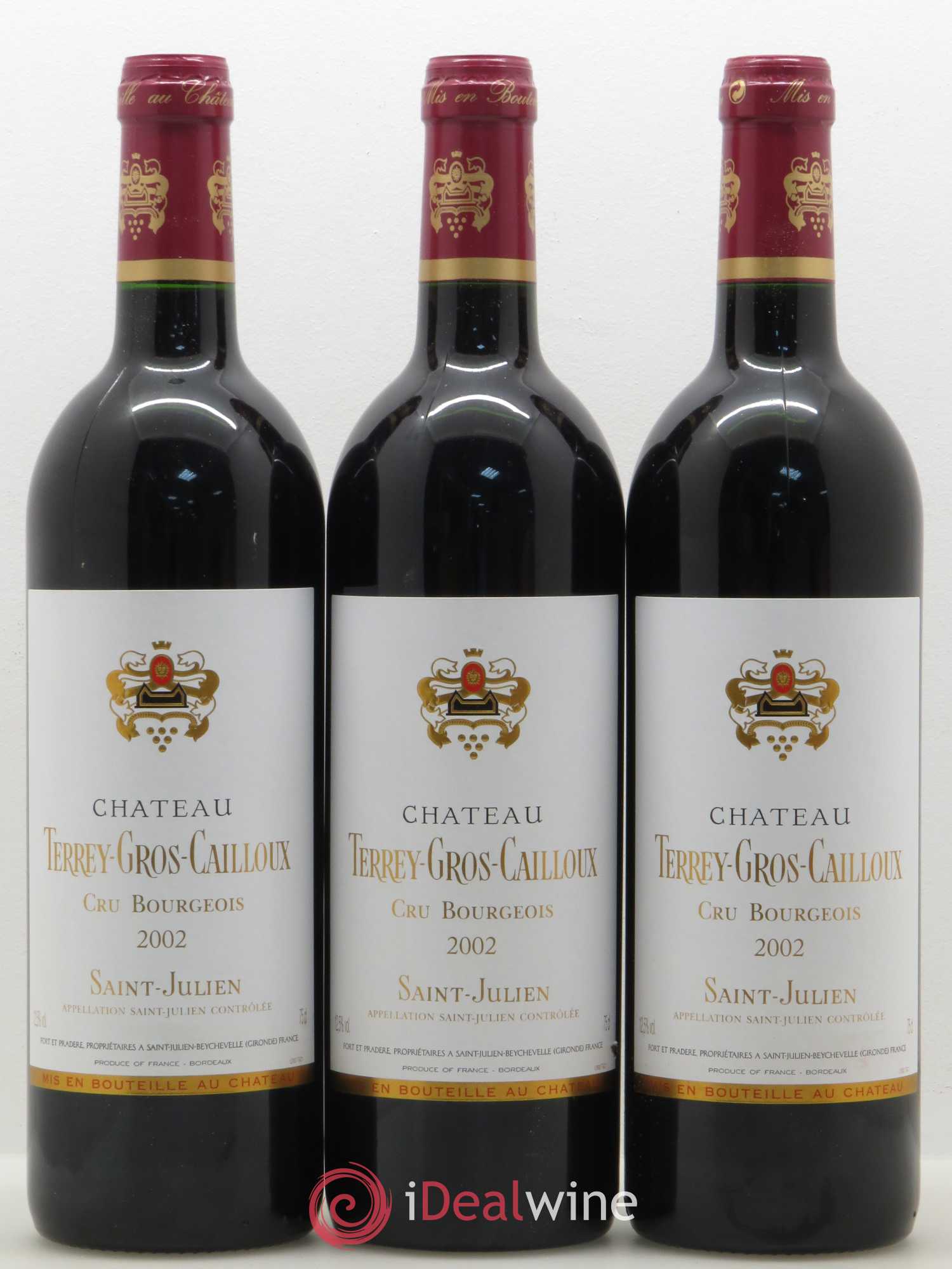 Château Terrey Gros Cailloux Cru Bourgeois (sans prix de réserve) 2002 - Lot de 12 bouteilles - 3