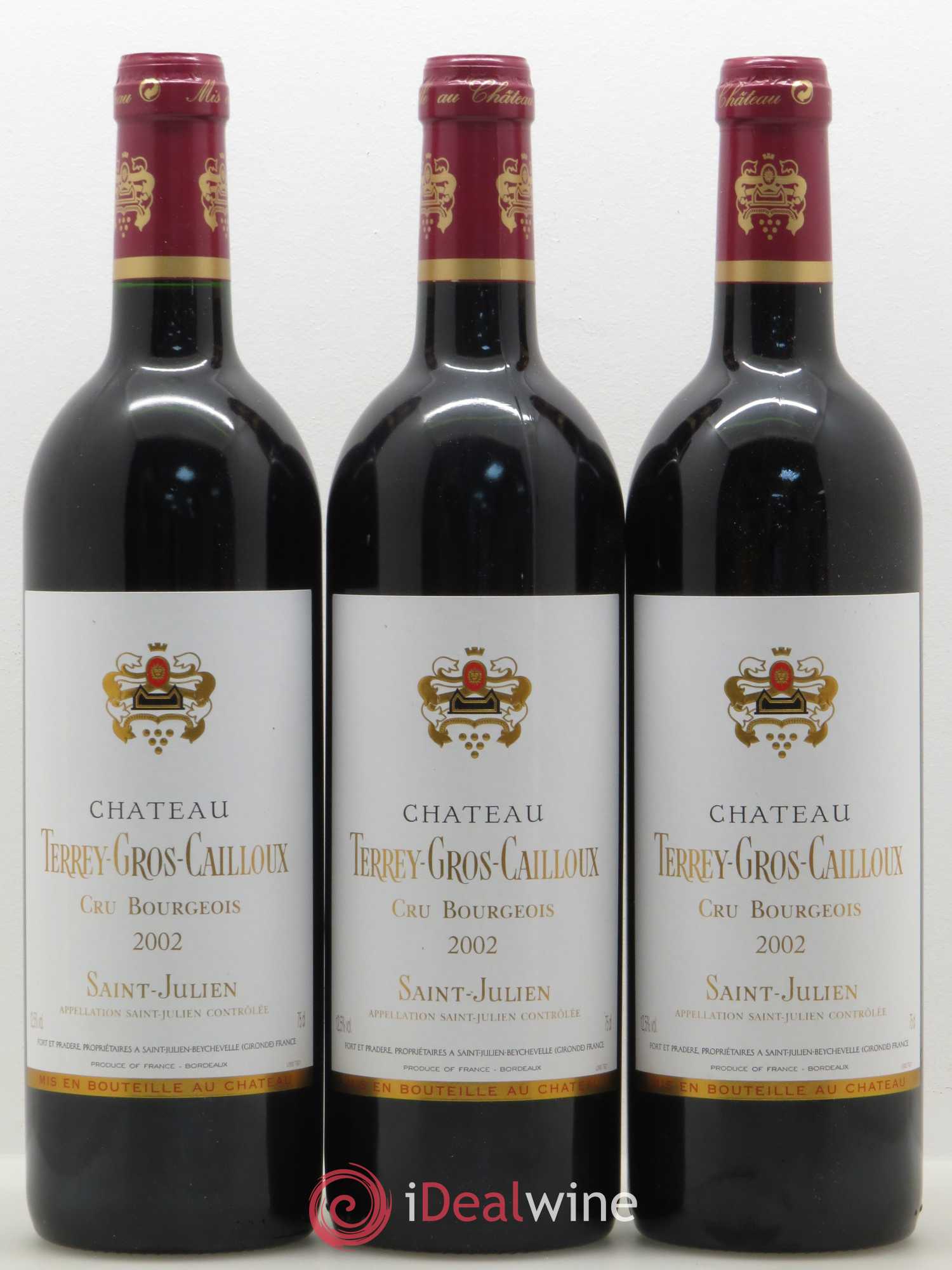 Château Terrey Gros Cailloux Cru Bourgeois (sans prix de réserve) 2002 - Lot de 12 bouteilles - 4