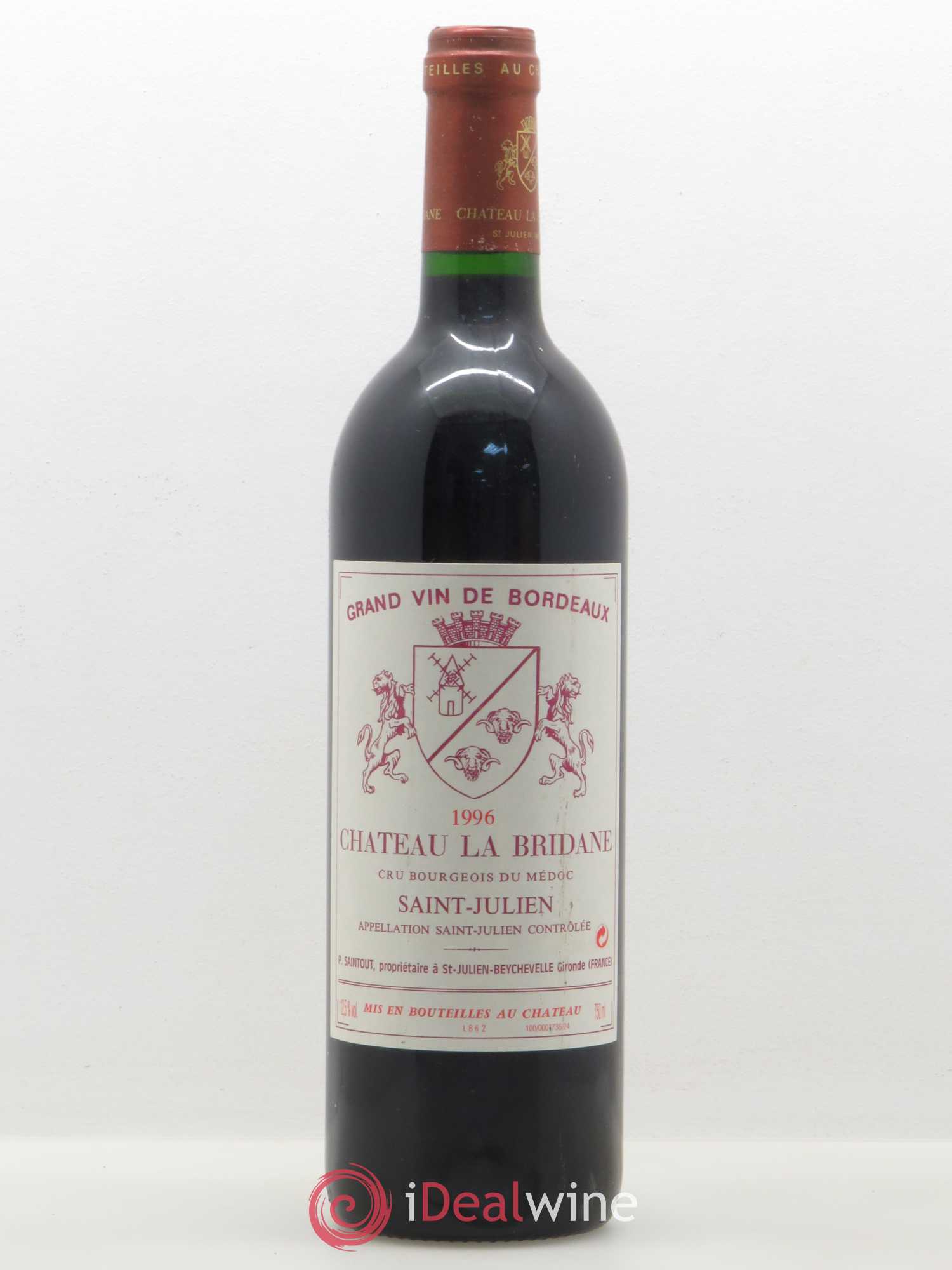 Château la Bridane Cru Bourgeois (sans prix de réserve) 1996 - Lot de 1 bouteille - 0
