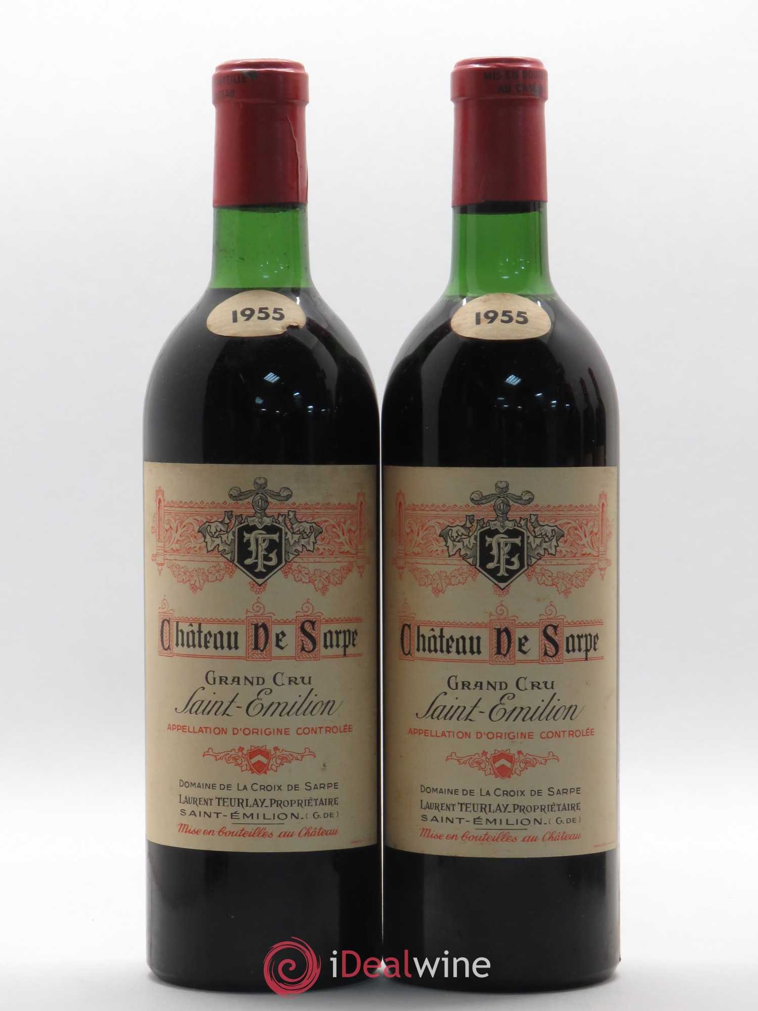 Saint-Émilion Grand Cru Château de Sarpe 1955 - Lot de 5 bouteilles - 2