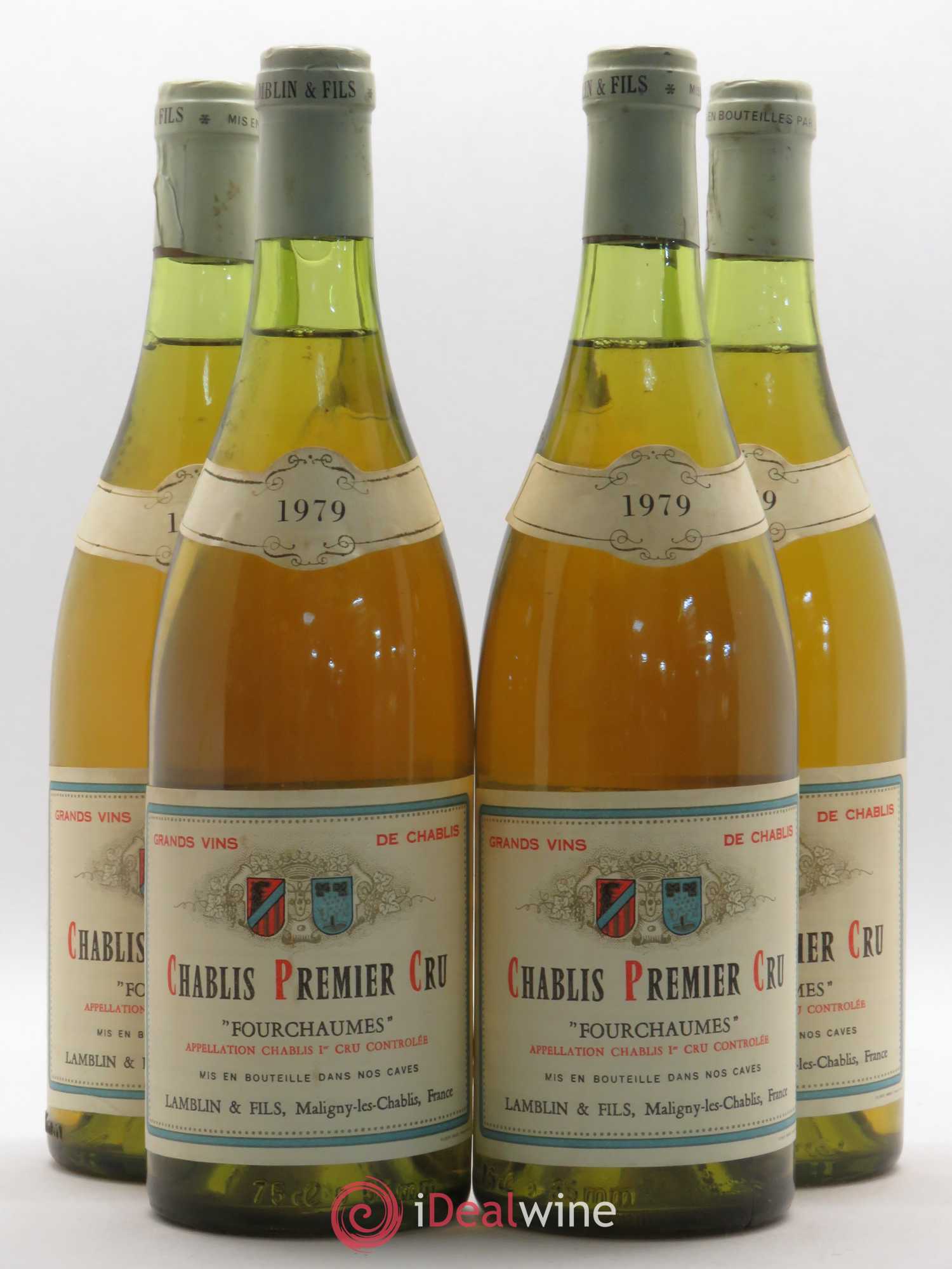 Chablis 1er Cru Fourchaume Lamblin & Fils 1979 - Posten von 4 Flaschen - 0