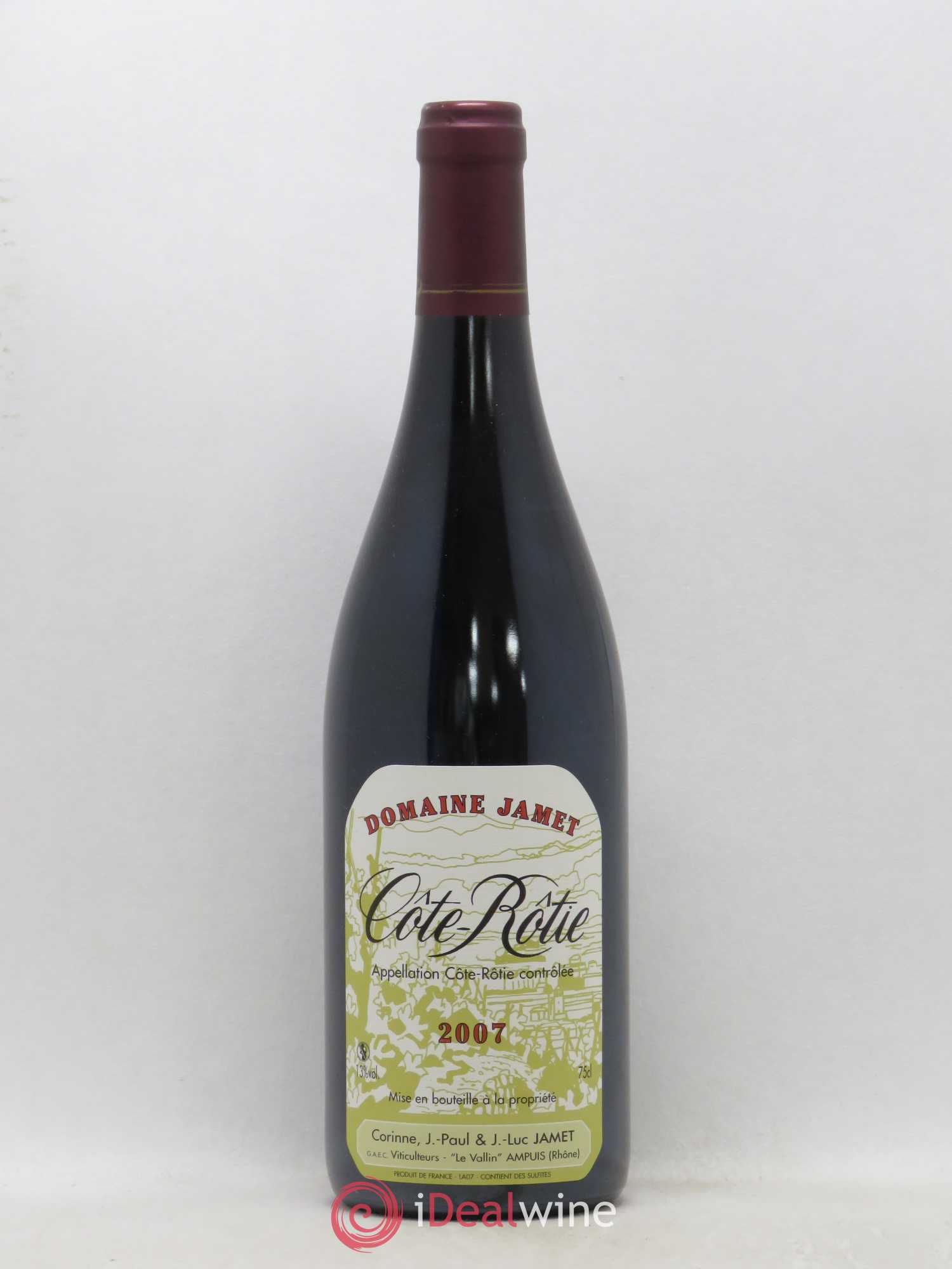 Côte-Rôtie Jamet (Domaine) 2007 - Lot de 1 bouteille - 0