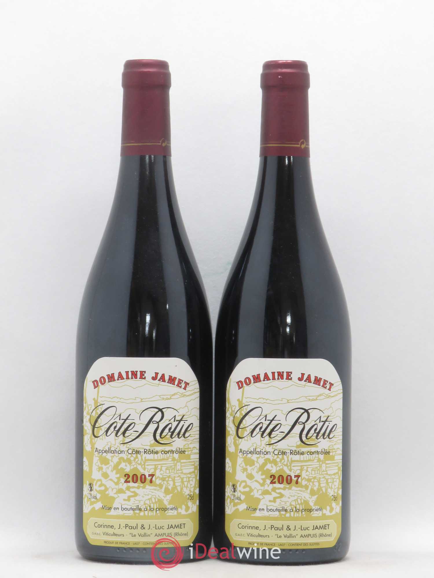 Côte-Rôtie Jamet (Domaine) 2007 - Lot de 2 bouteilles - 0