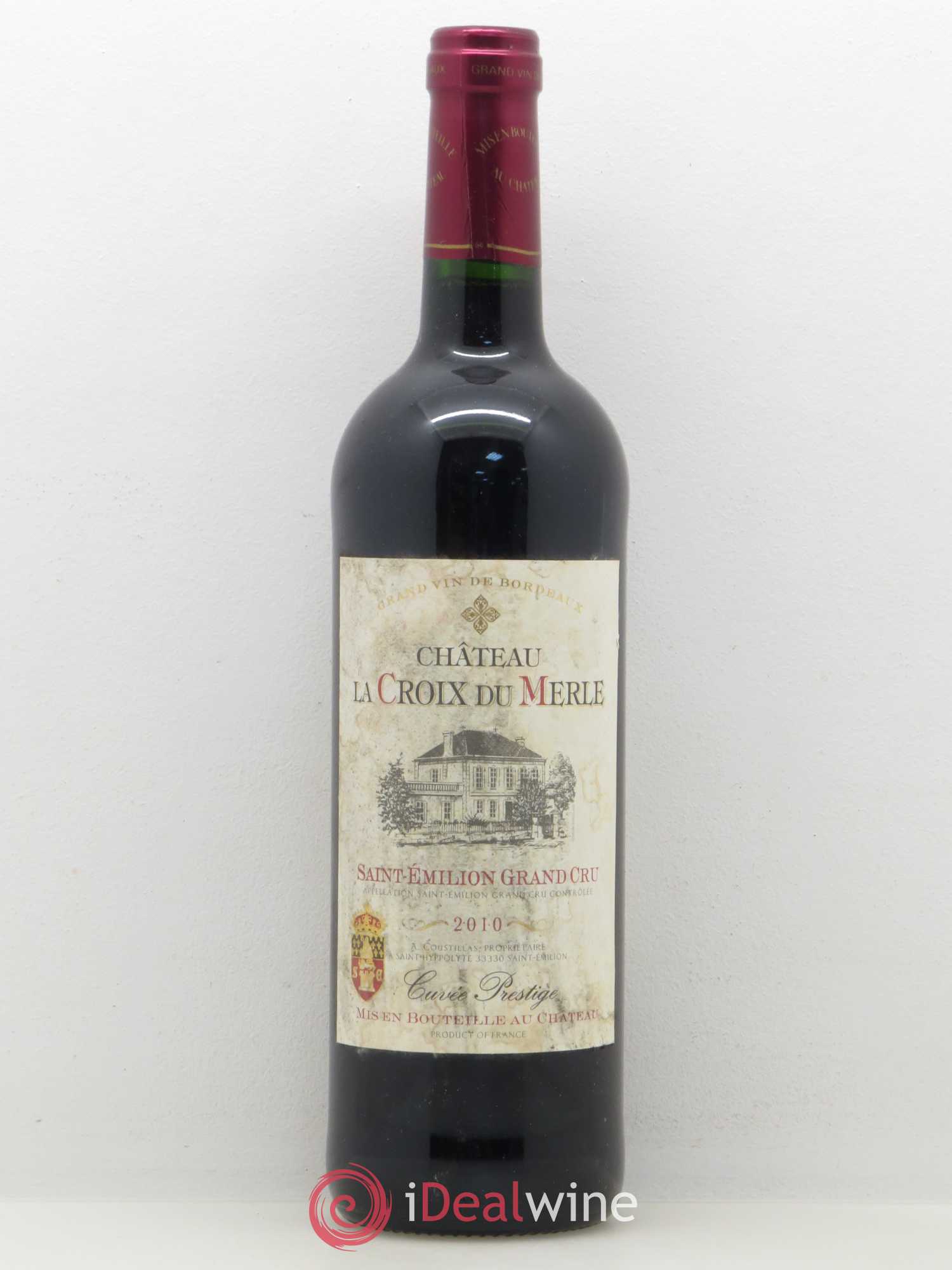 Saint-Émilion Château la Croix du Merle (sans prix de réserve) 2010 - Posten von 1 Flasche - 0