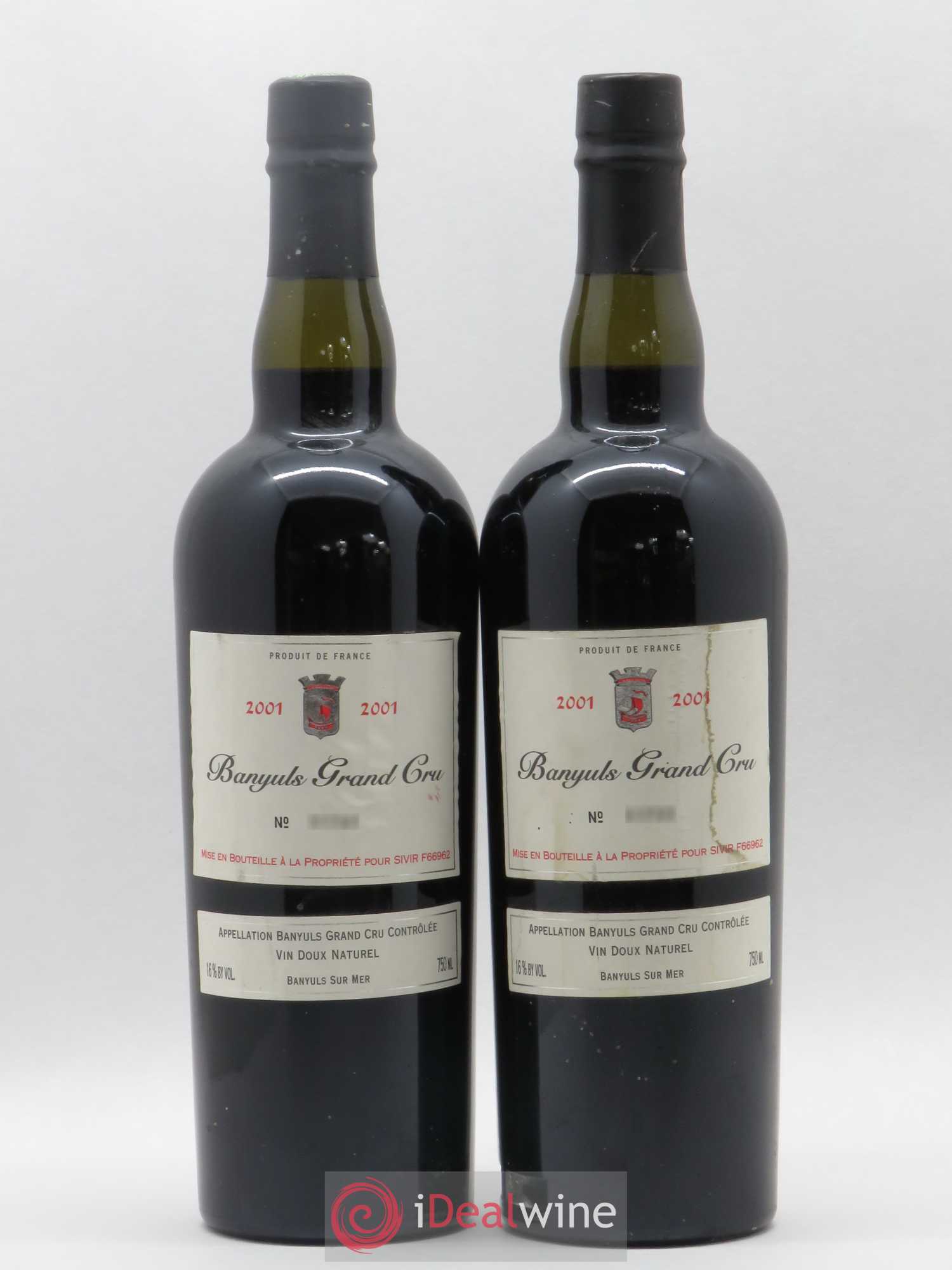 Banyuls Grand Cru Sivir 2001 - Posten von 2 Flaschen - 0