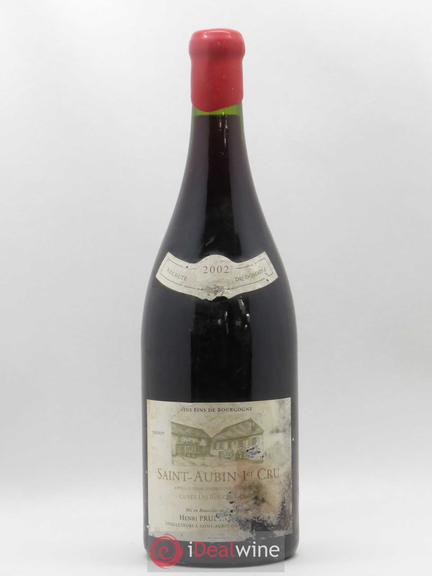 Saint-Aubin 1er Cru Cuvée les Rouges Gorges Vignes Domaine Prudhon 2002 - Lot de 1 magnum - 0