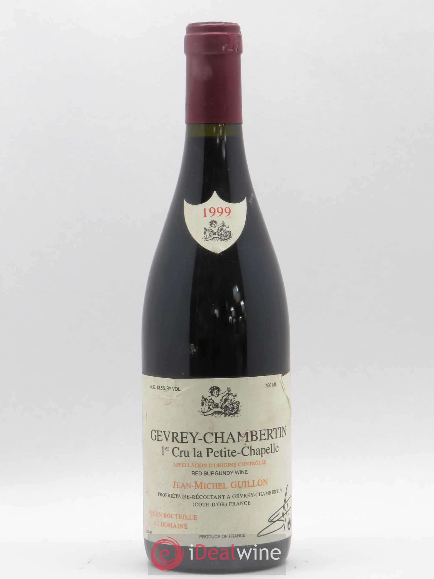 Gevrey-Chambertin 1er Cru La Petite Chapelle Domaine Guillon (sans prix de réserve) 1999 - Posten von 1 Flasche - 0