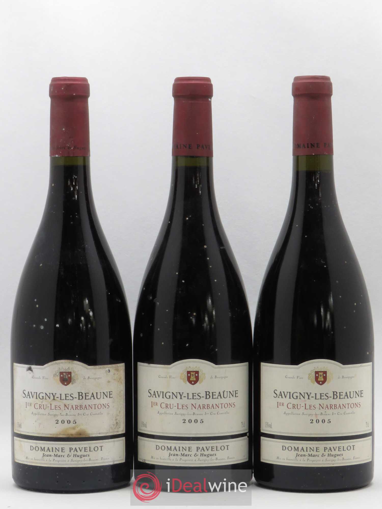 Savigny-lès-Beaune 1er Cru Les Narbantons Domaine Pavelot (sans prix de réserve) 2005 - Posten von 3 Flaschen - 0