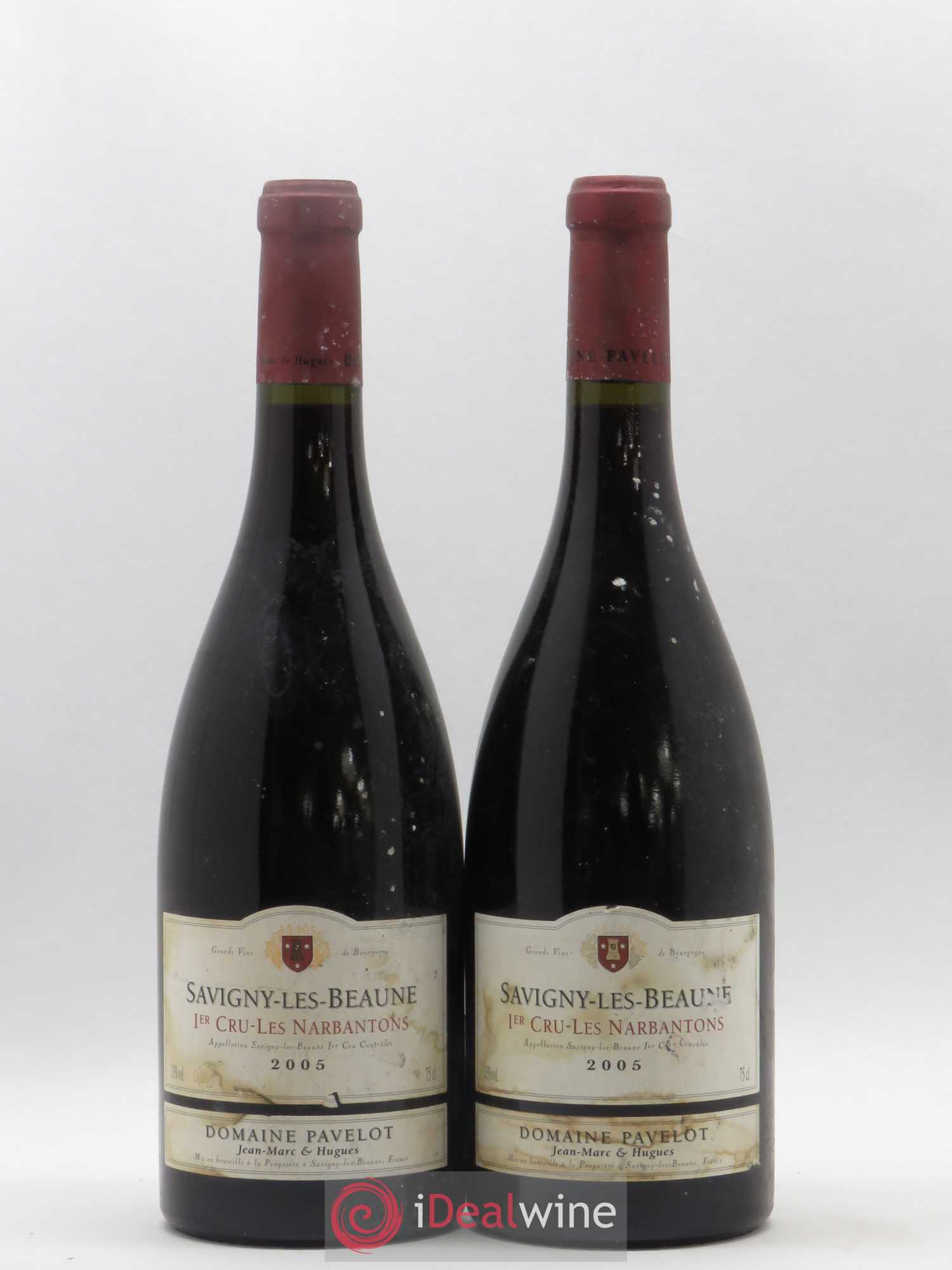 Savigny-lès-Beaune 1er Cru Les Narbantons Domaine Pavelot (sans prix de réserve) 2005 - Posten von 2 Flaschen - 0