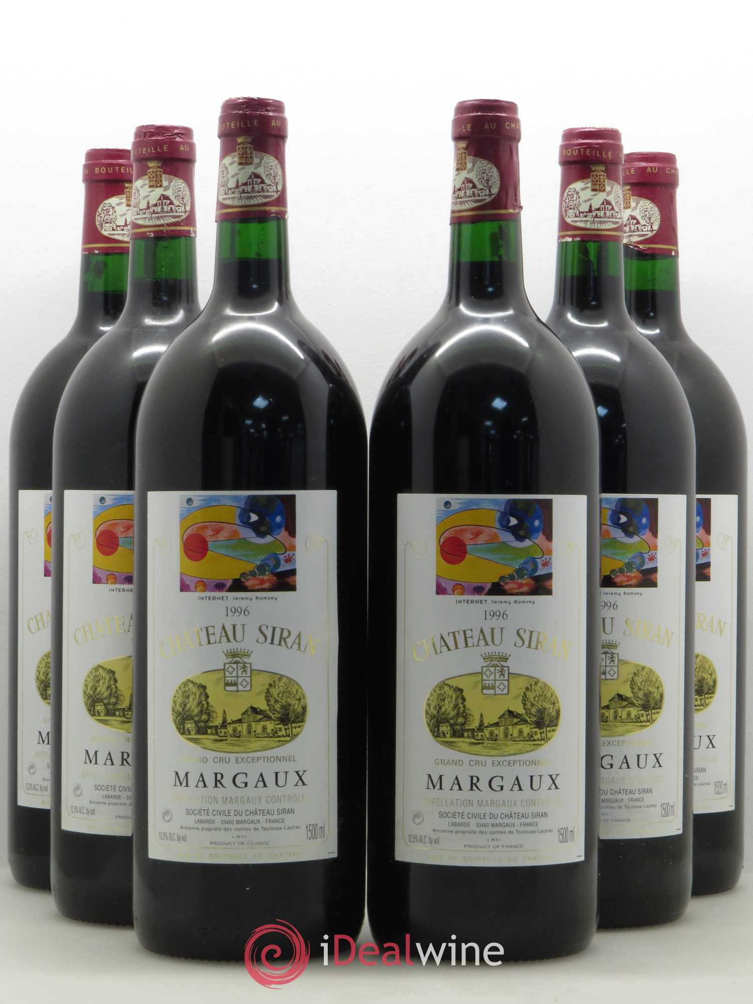Château Siran (sans prix de réserve) 1996 - Lot de 6 magnums - 0