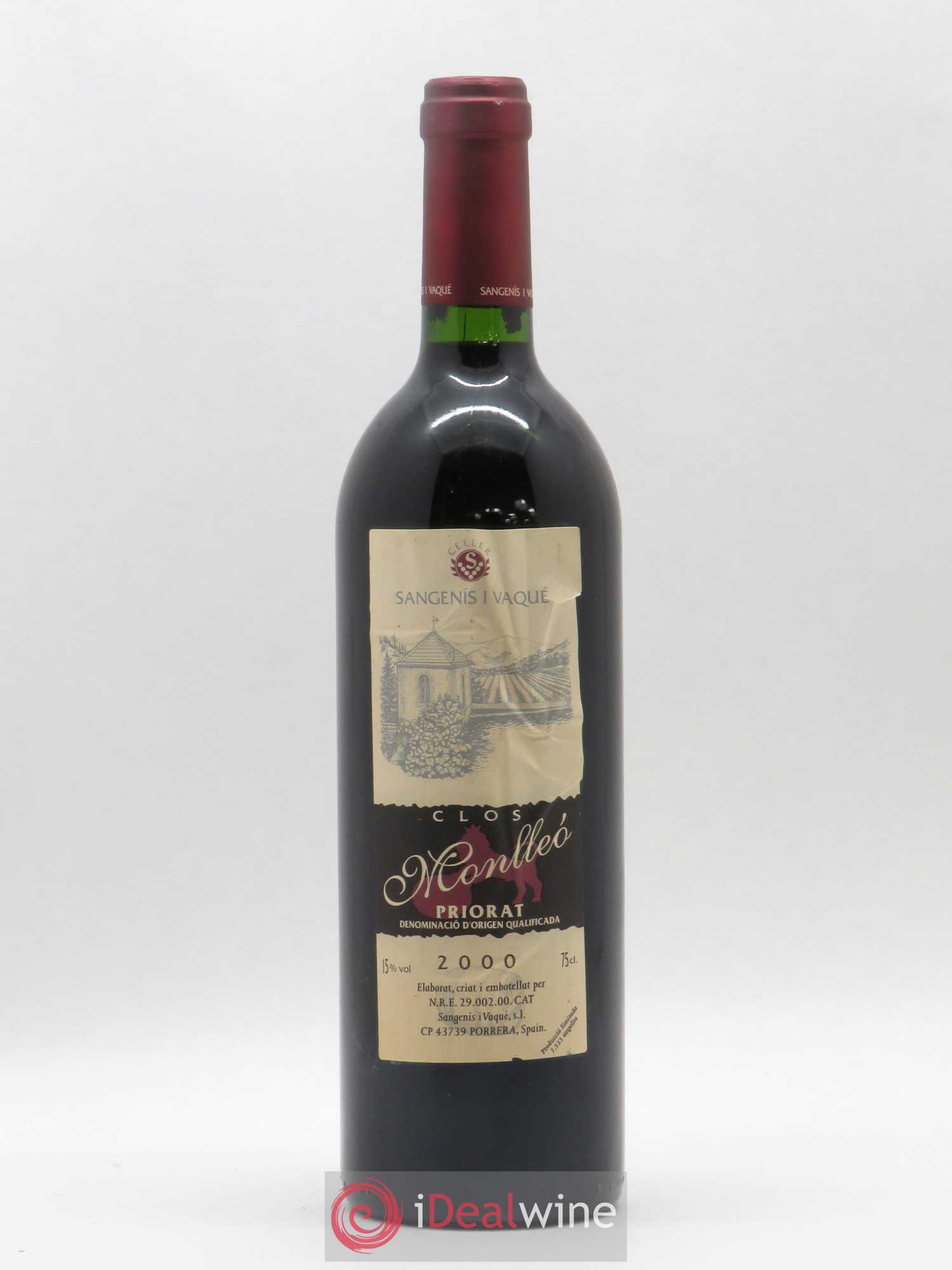 Priorat DOCA Sangenis I Vaqué Clos Monlleo (no reserve) 2000 - Lot of 1 bottle - 0
