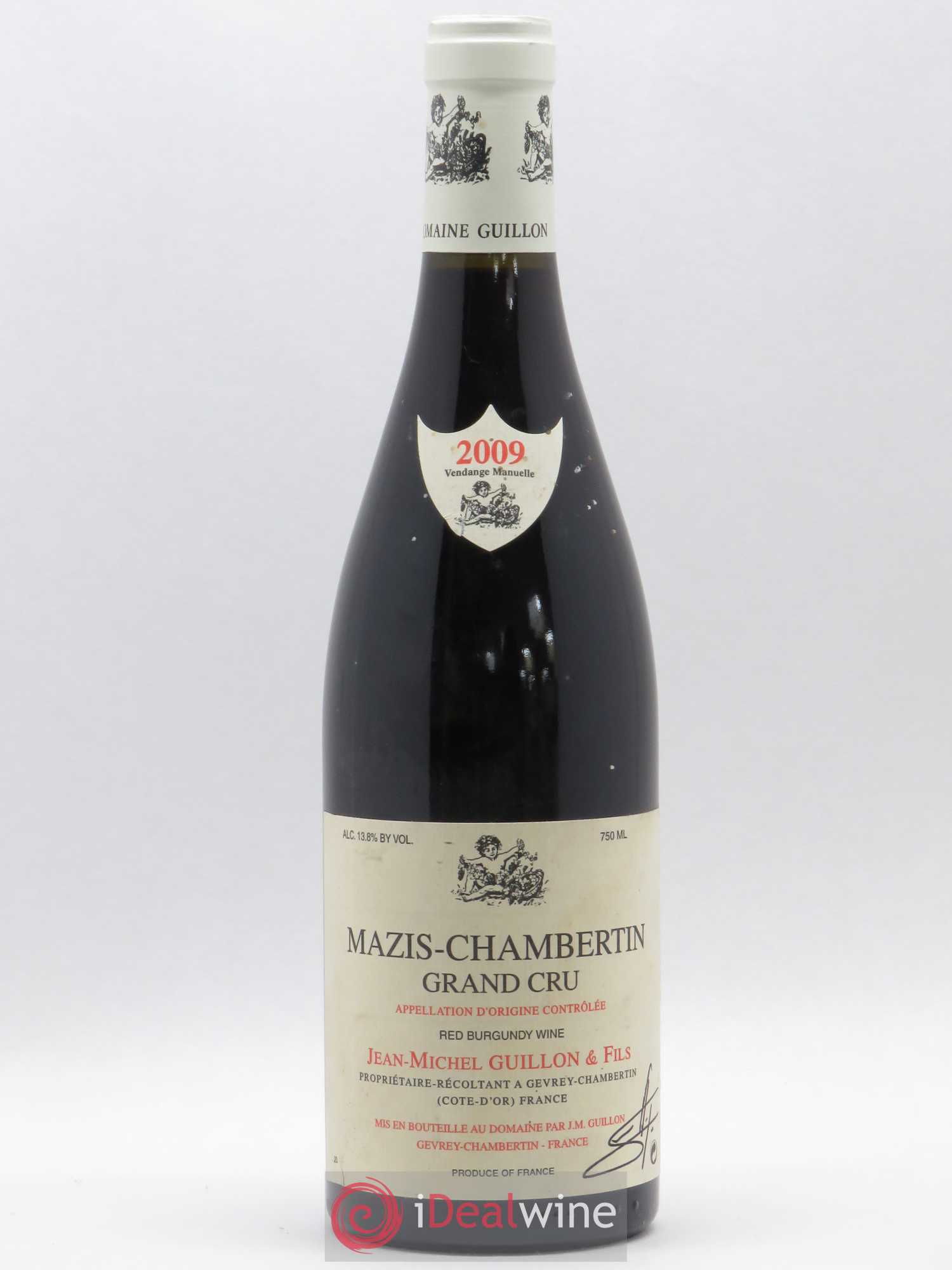 Mazis-Chambertin Grand Cru Domaine Guillon 2009 - Lot de 1 bouteille - 0