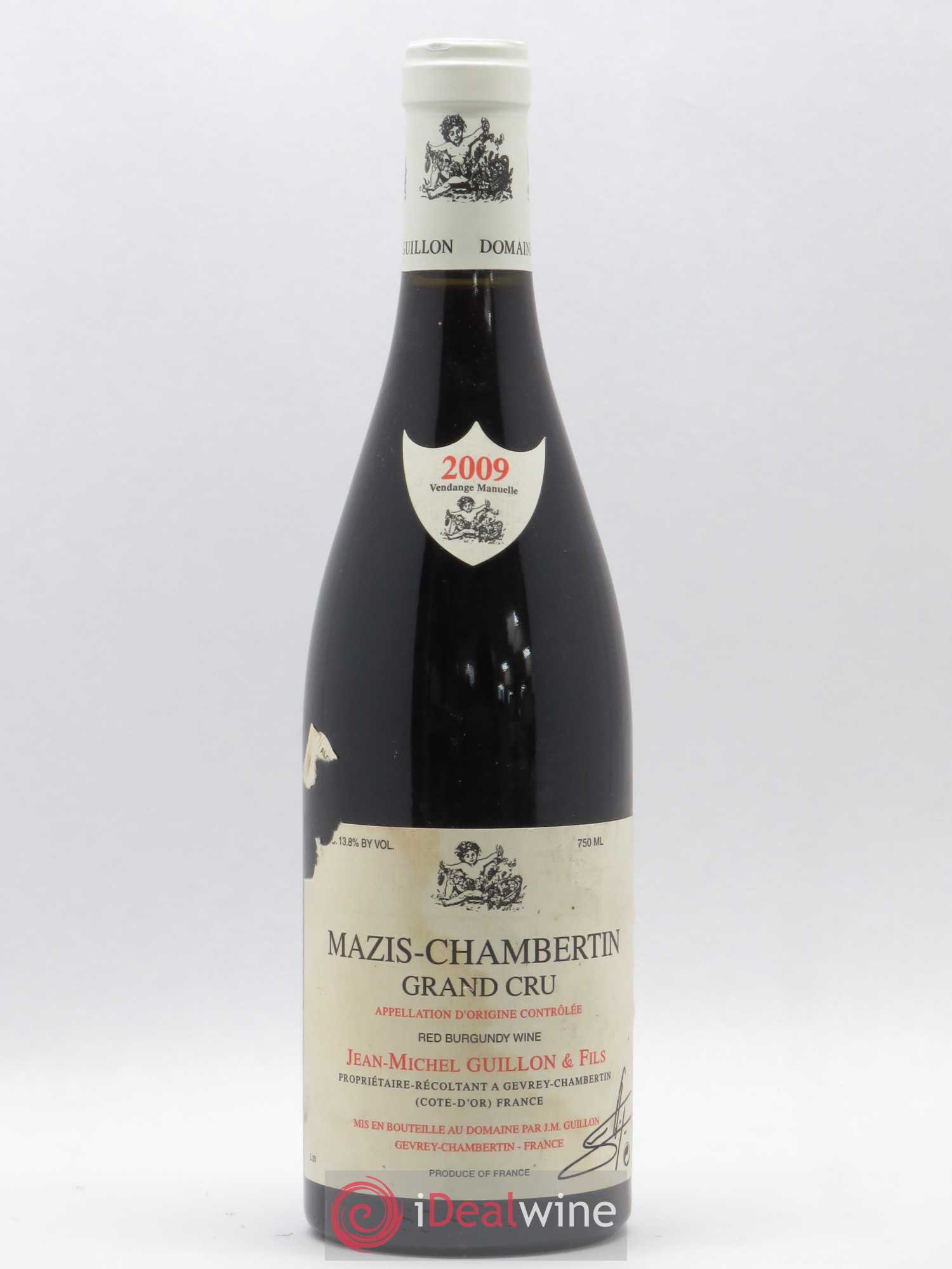 Mazis-Chambertin Grand Cru Domaine Guillon 2009 - Lot de 1 bouteille - 0