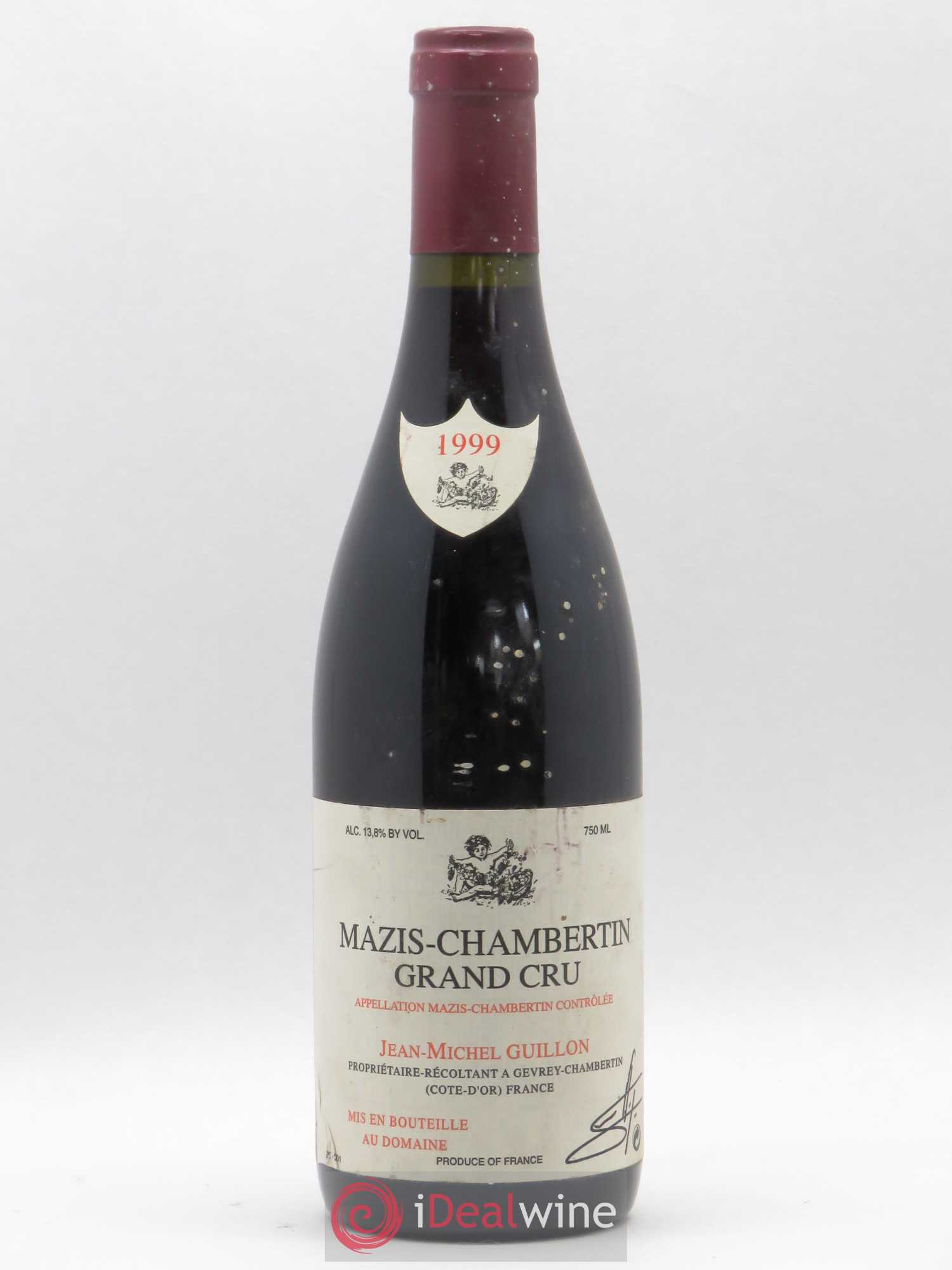 Mazis-Chambertin Grand Cru Domaine Guillon 1999 - Lot de 1 bouteille - 0