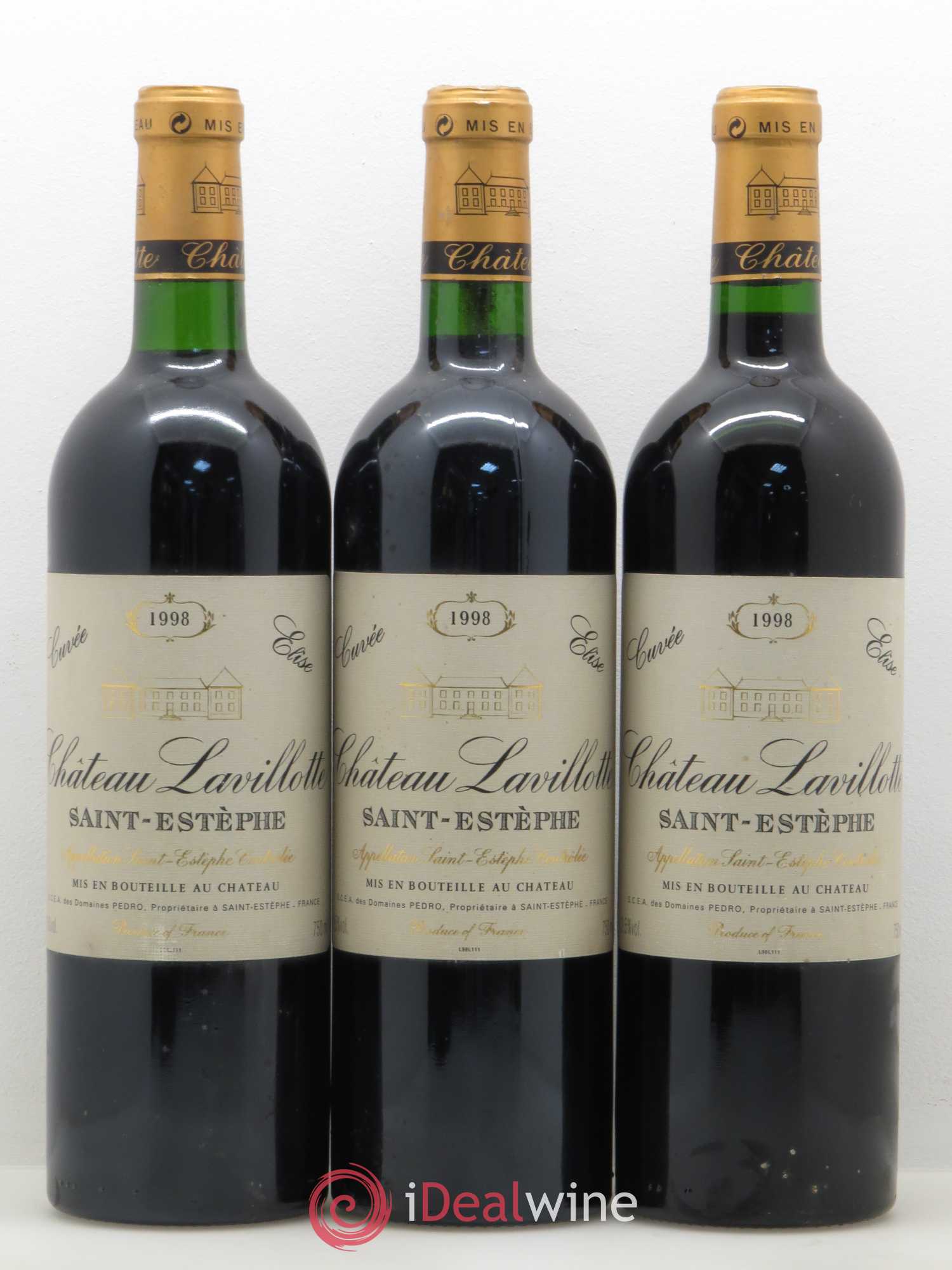 Saint-Estèphe Château Lavillotte (sans prix de réserve) 1998 - Posten von 5 Flaschen - 1
