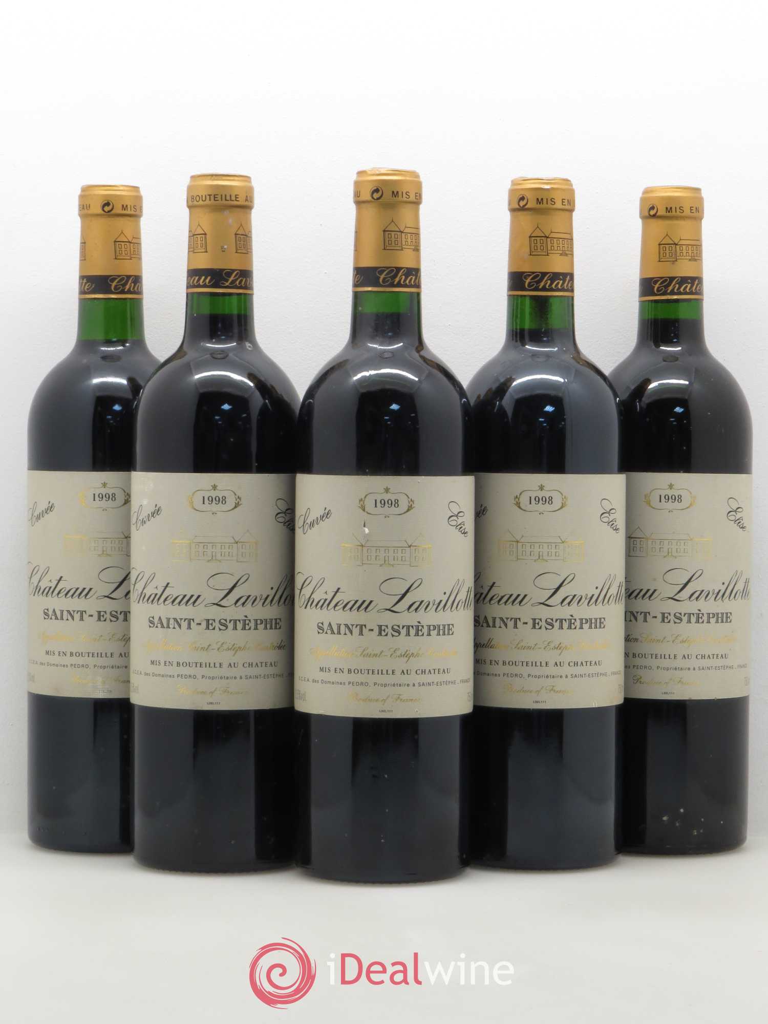 Saint-Estèphe Château Lavillotte (sans prix de réserve) 1998 - Posten von 5 Flaschen - 0