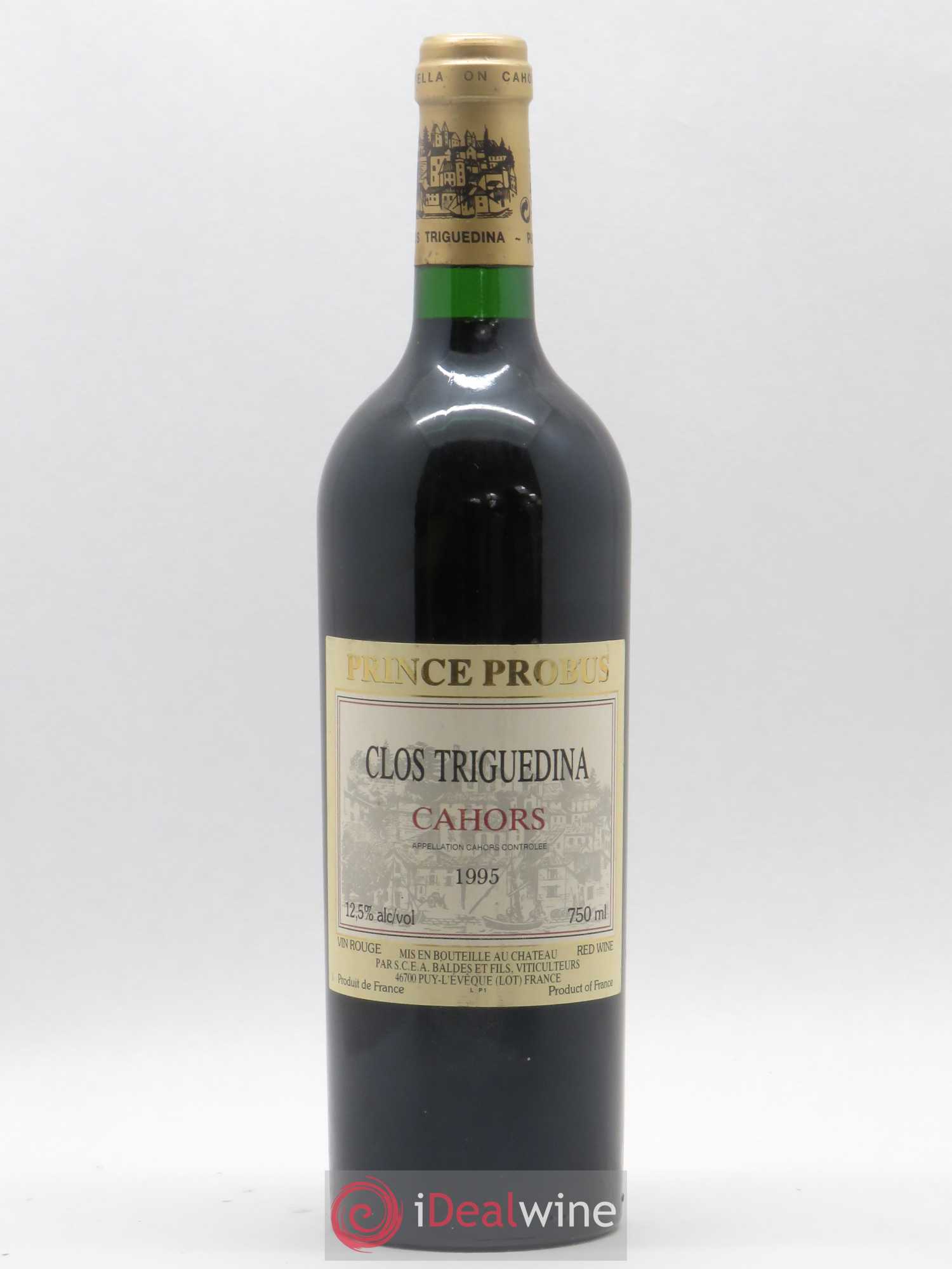 Cahors Clos Triguedina Jean-Luc Baldès 1995 - Lot de 1 bouteille - 0
