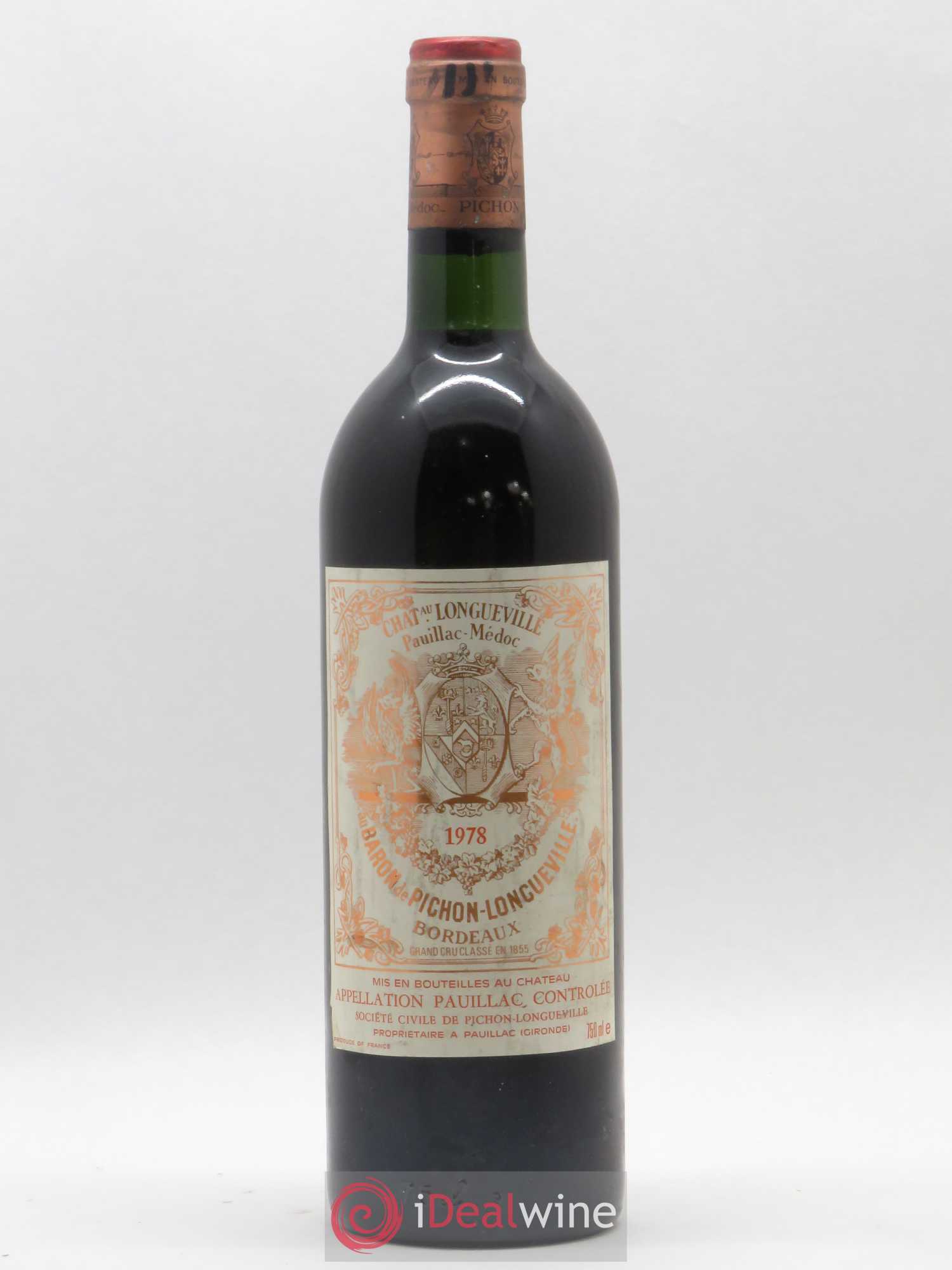 Pichon Longueville Baron 2ème Grand Cru Classé 1978 - Lot de 1 bouteille - 0
