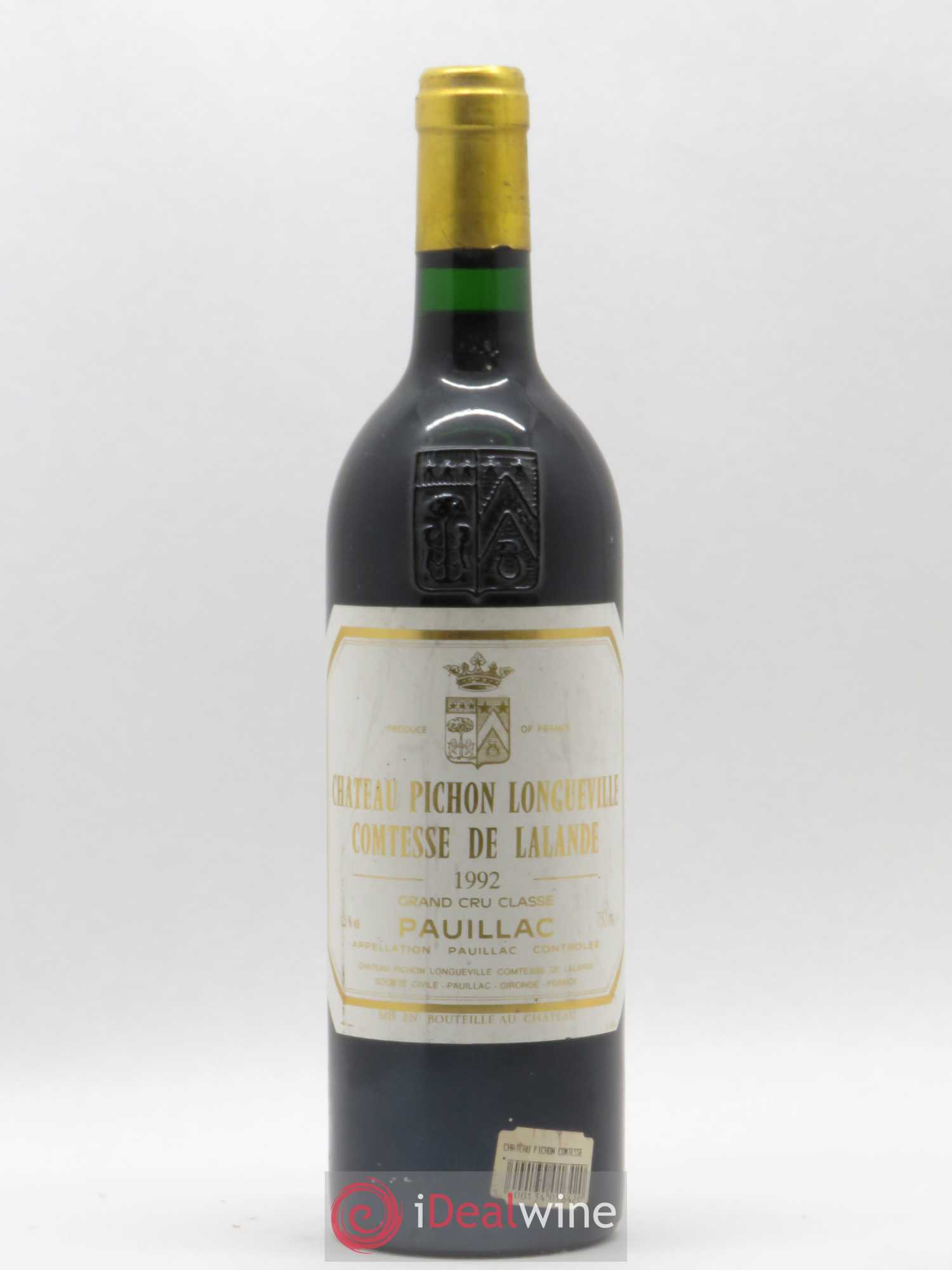 Château Pichon Longueville Comtesse de Lalande 2ème Grand Cru Classé 1992 - Lot de 1 bouteille - 0