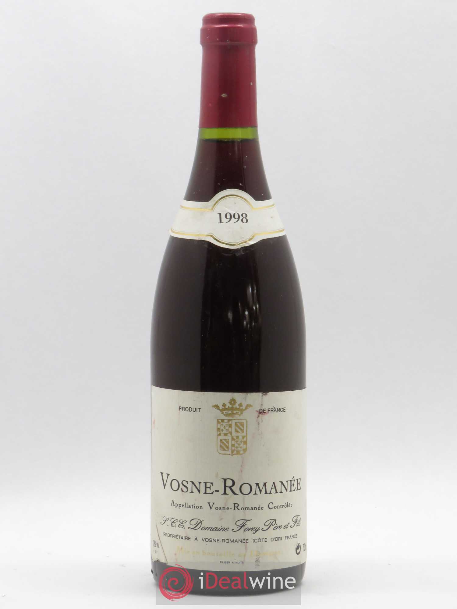 Vosne-Romanée Domaine Forey Père et Fils 1998 - Posten von 1 Flasche - 0