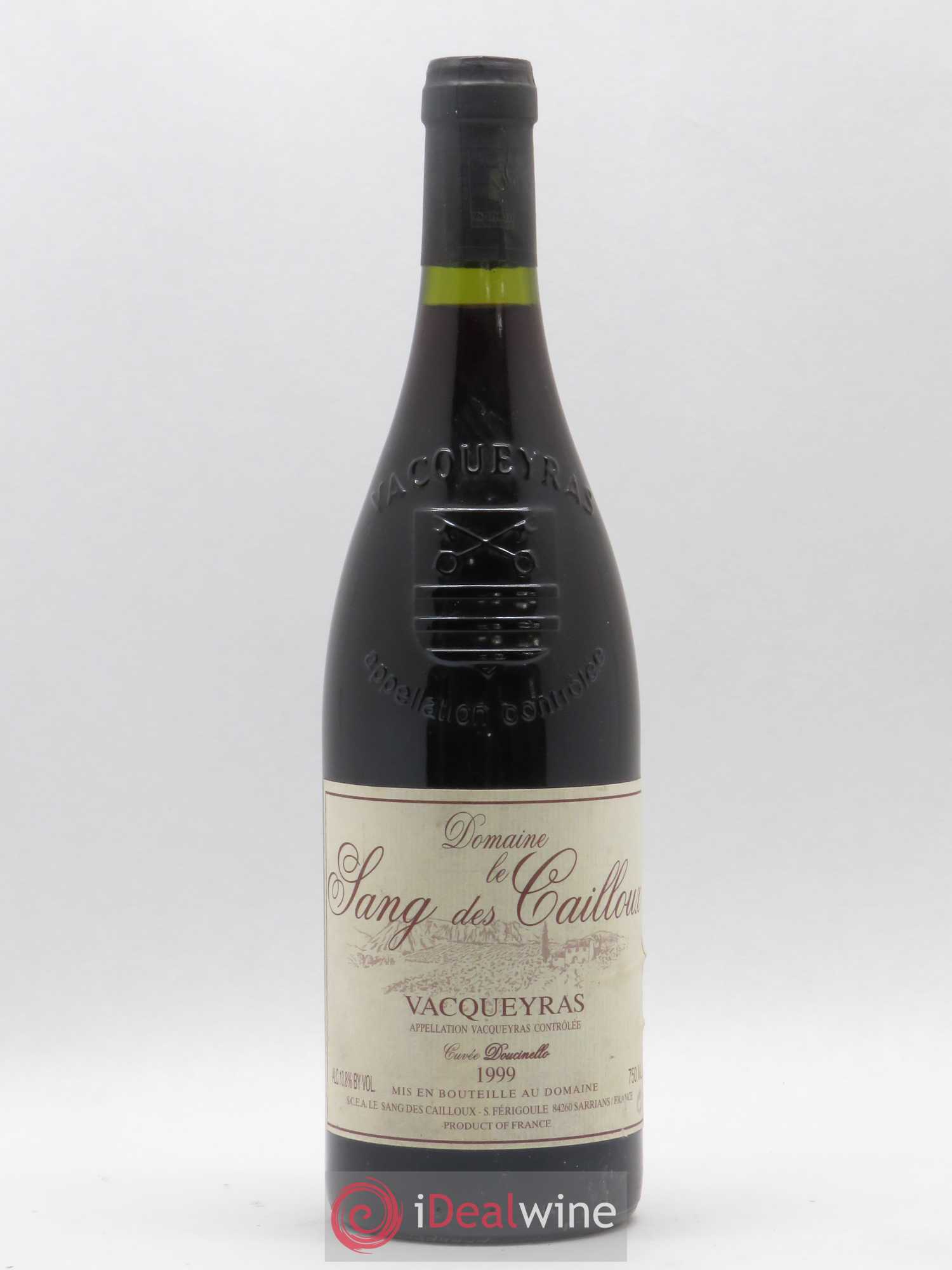Vacqueyras Doucinello Le Sang des Cailloux 1999 - Lot de 1 bouteille - 0