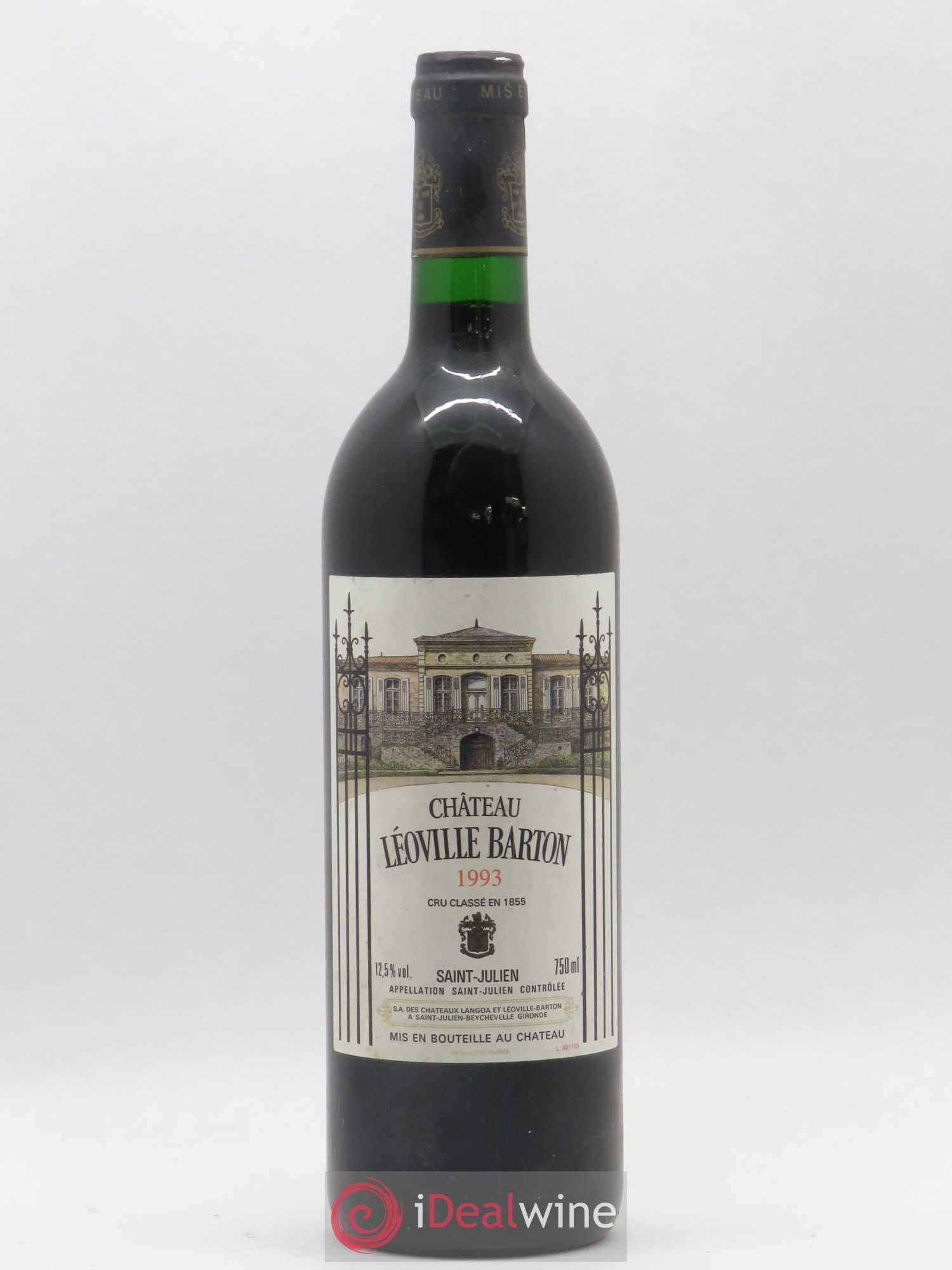 Château Léoville Barton 2ème Grand Cru Classé 1993 - Lot de 1 bouteille - 0