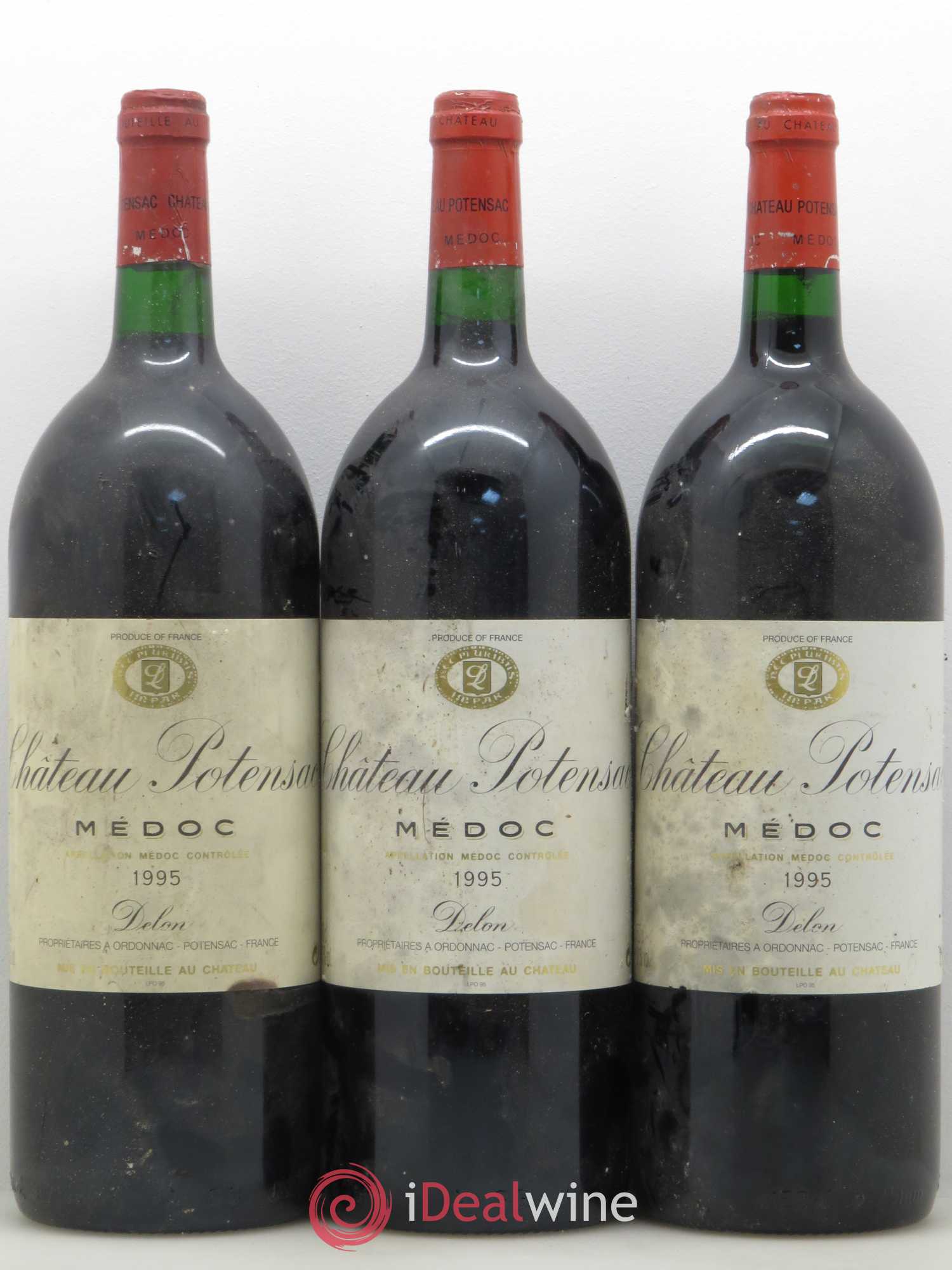 Château Potensac 1995 - Lot de 3 magnums - 0
