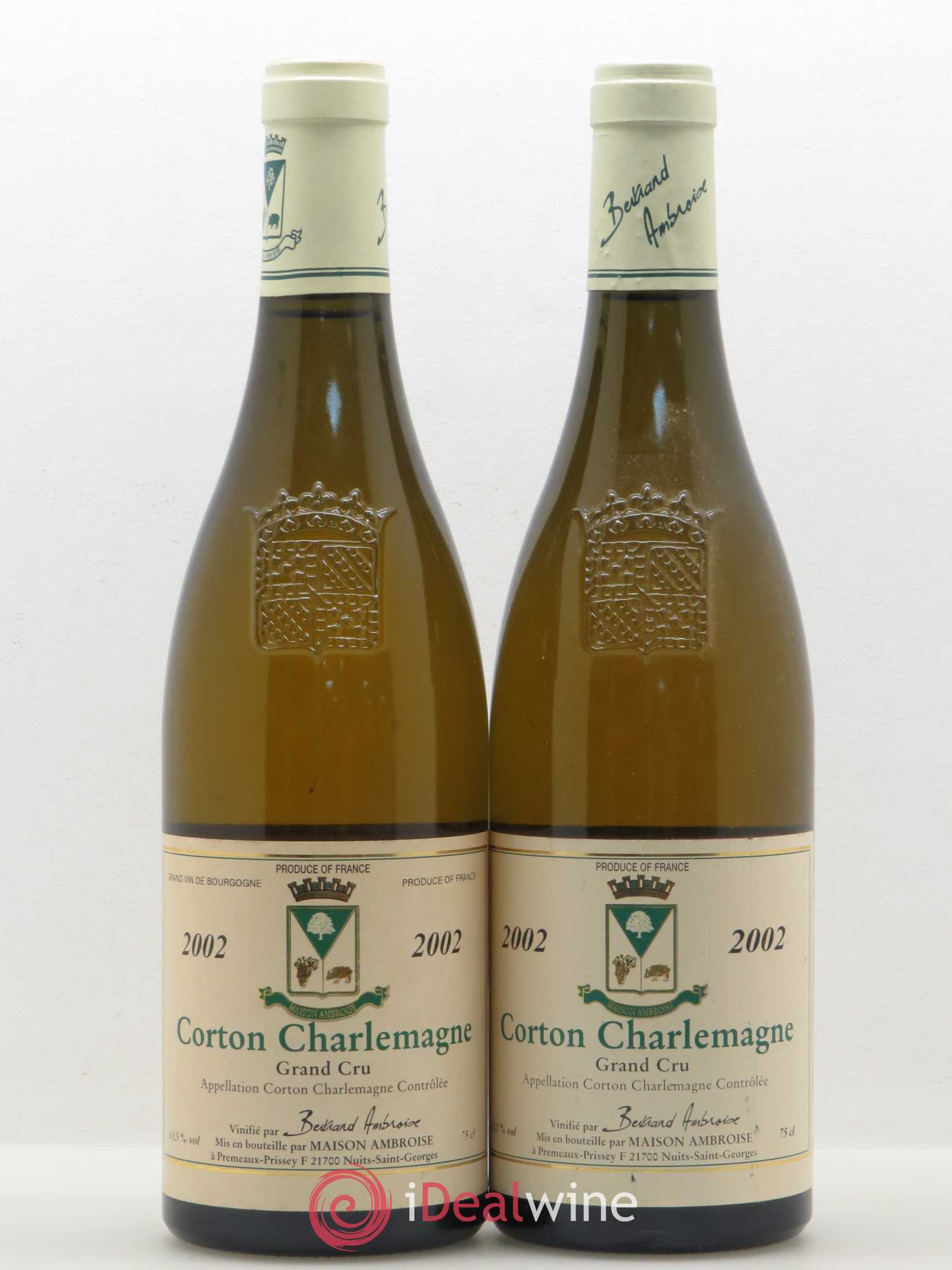 Corton-Charlemagne Grand Cru Bertrand Ambroise (sans prix de réserve) 2002 - Lotto di 2 bottiglie - 0