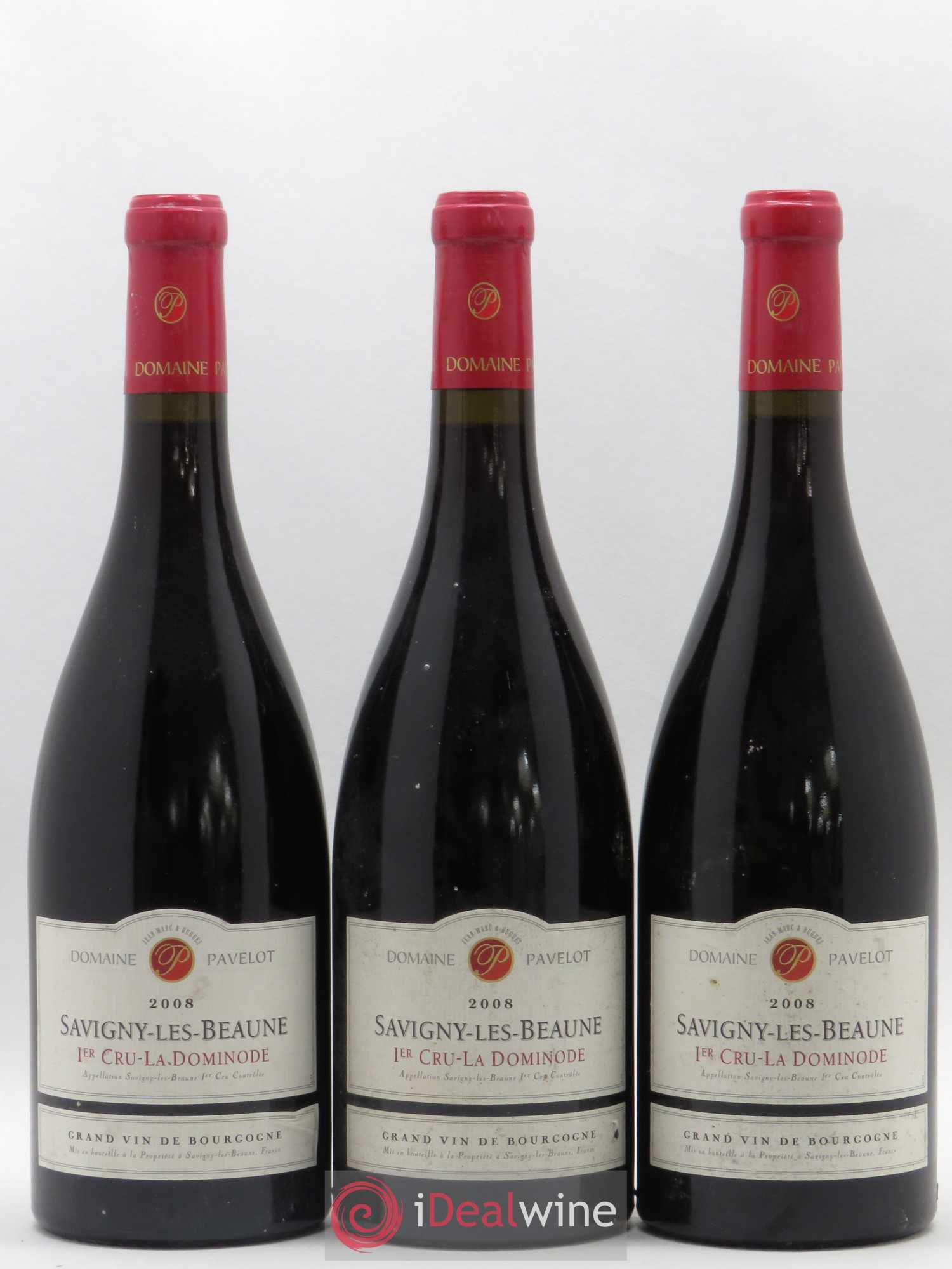 Savigny-lès-Beaune 1er Cru La Dominode Domaine Pavelot (sans prix de réserve) 2008 - Posten von 3 Flaschen - 0